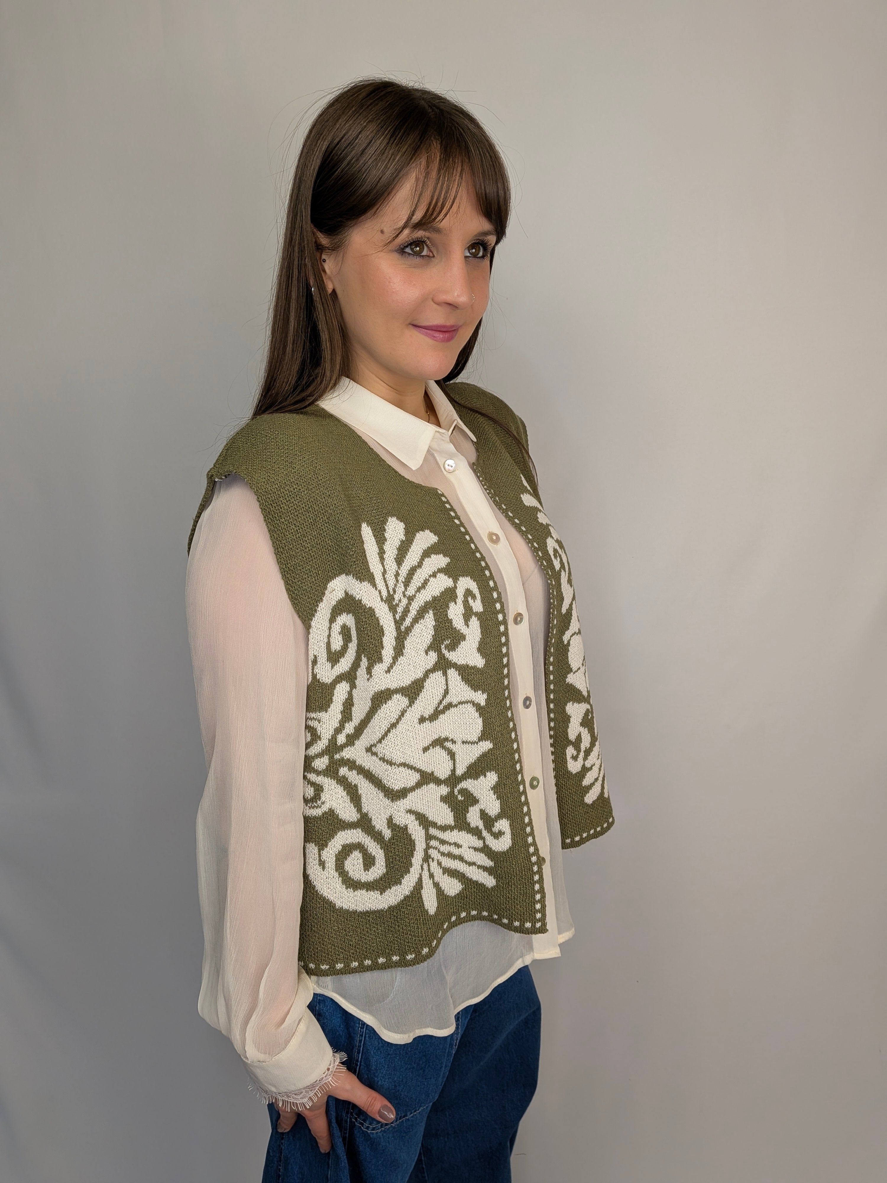 Gilet stile boho TWO WAY