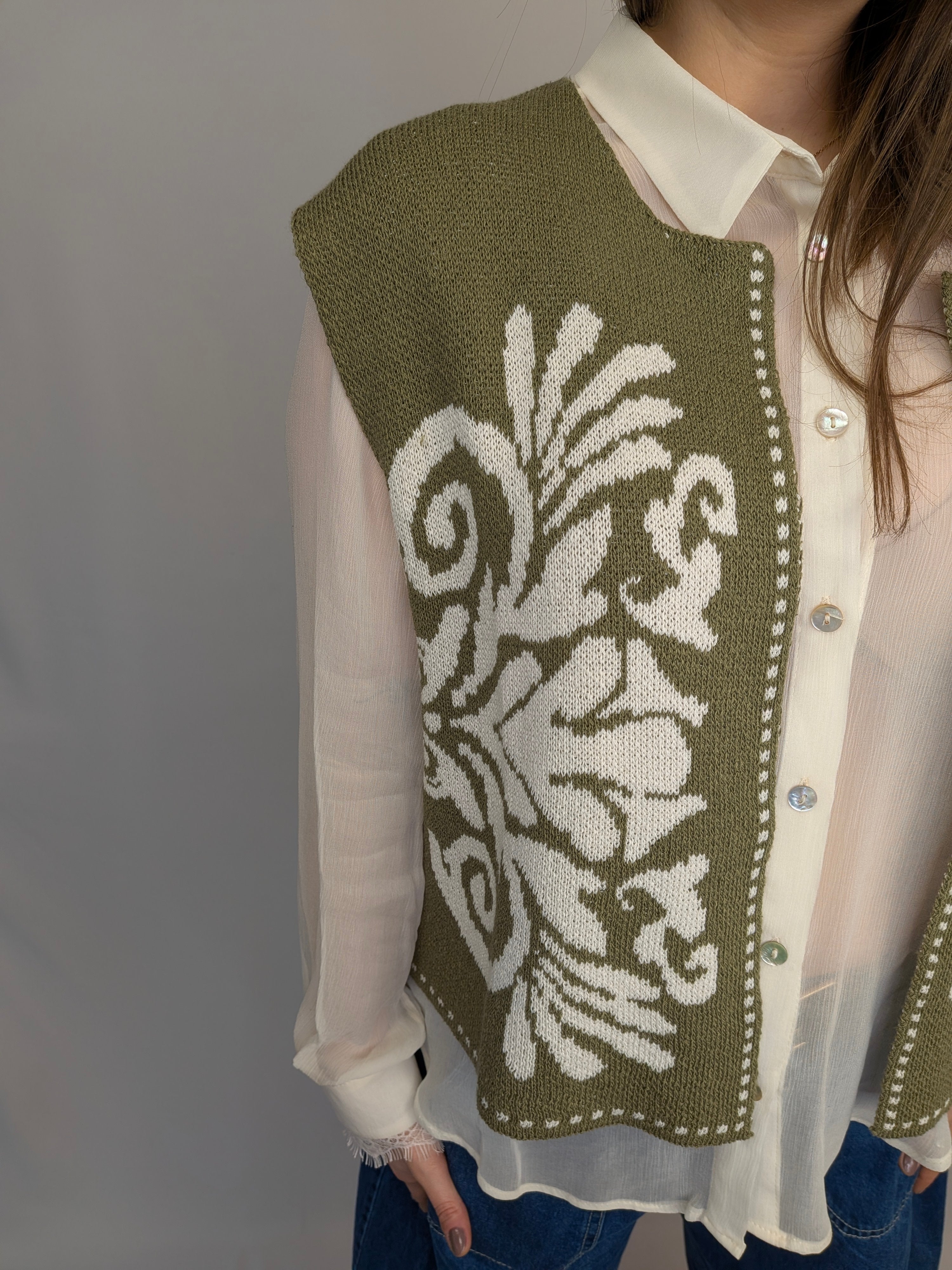 Gilet stile boho TWO WAY