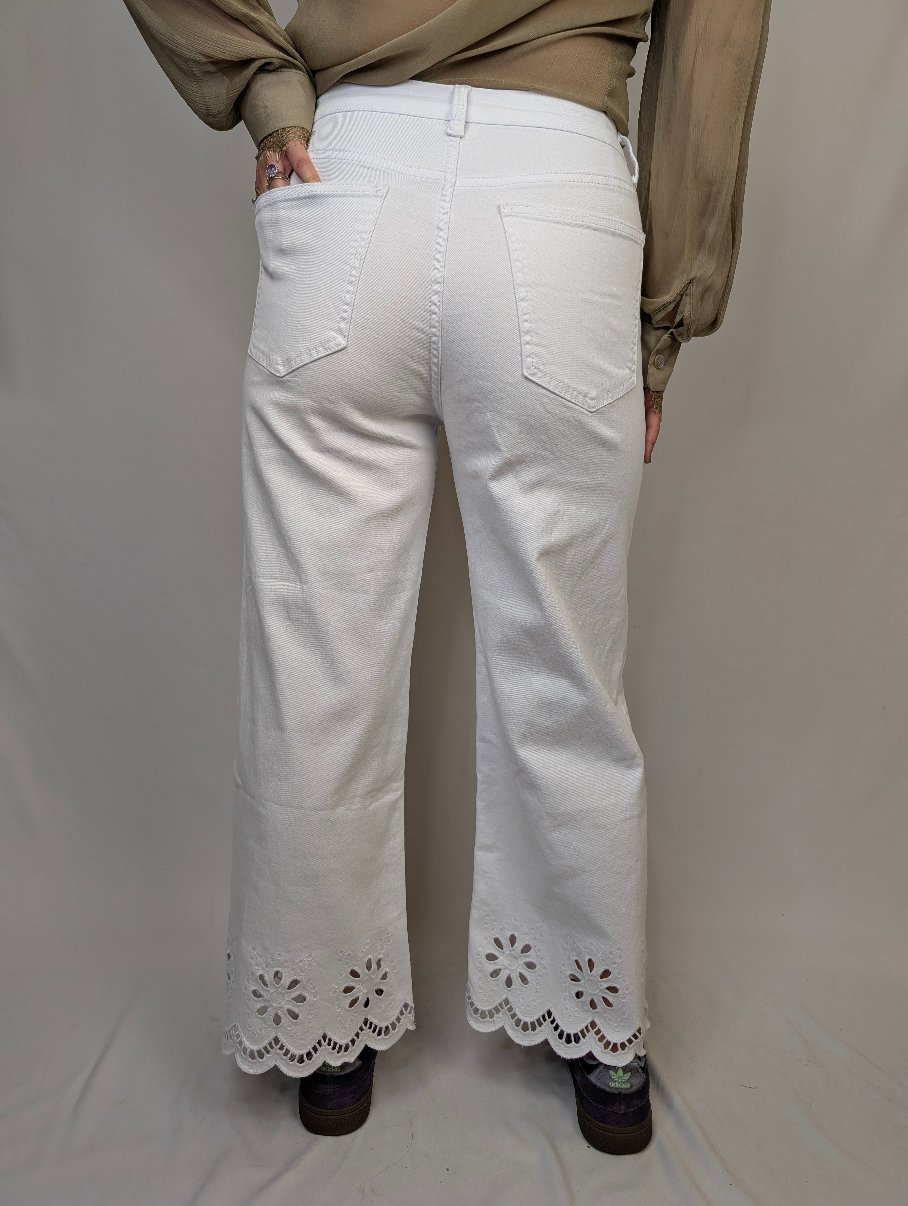 Jeans orlo ricamato DA GIORGIA