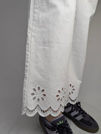 Jeans orlo ricamato DA GIORGIA