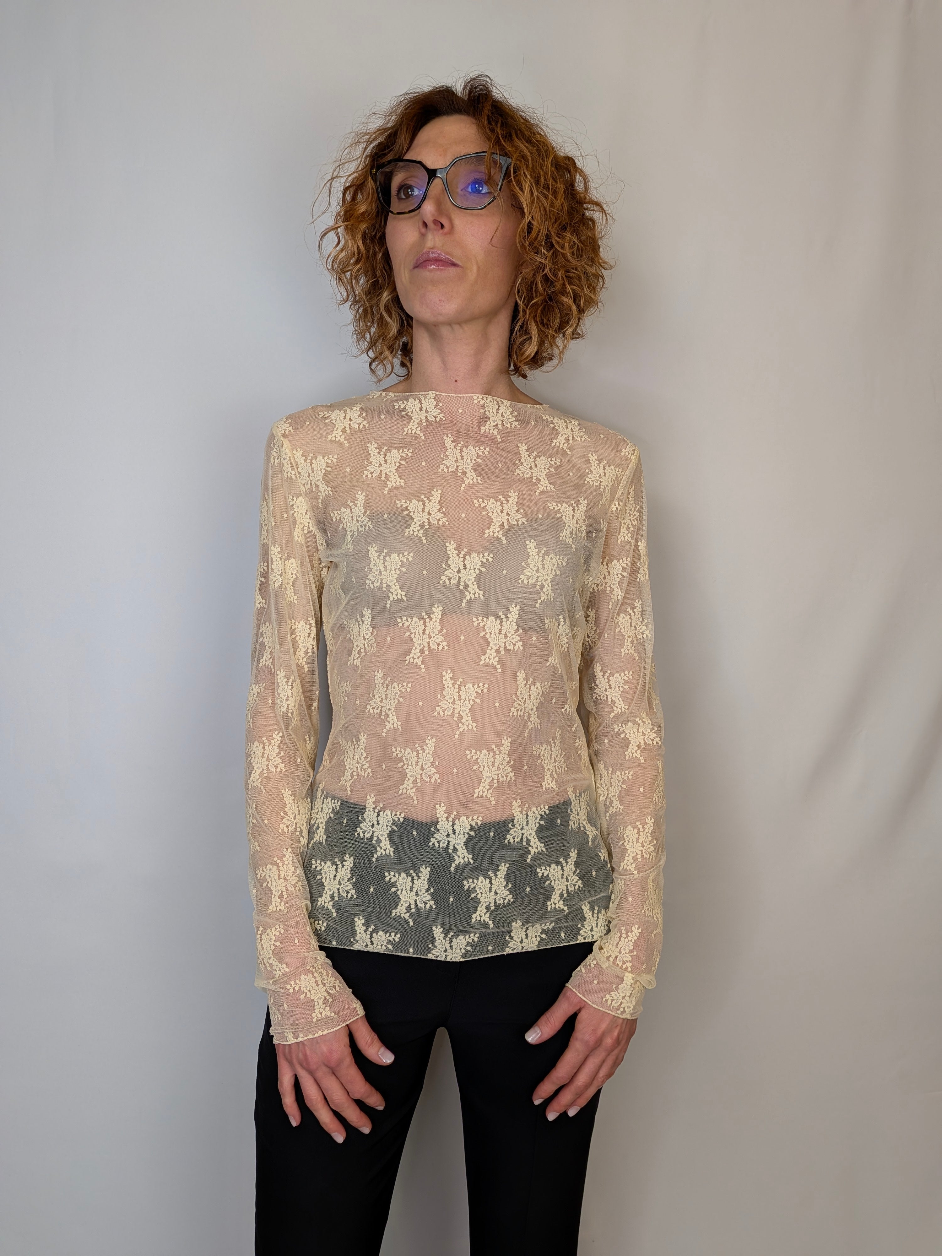 Maglia rete e pizzo SUSY MIX