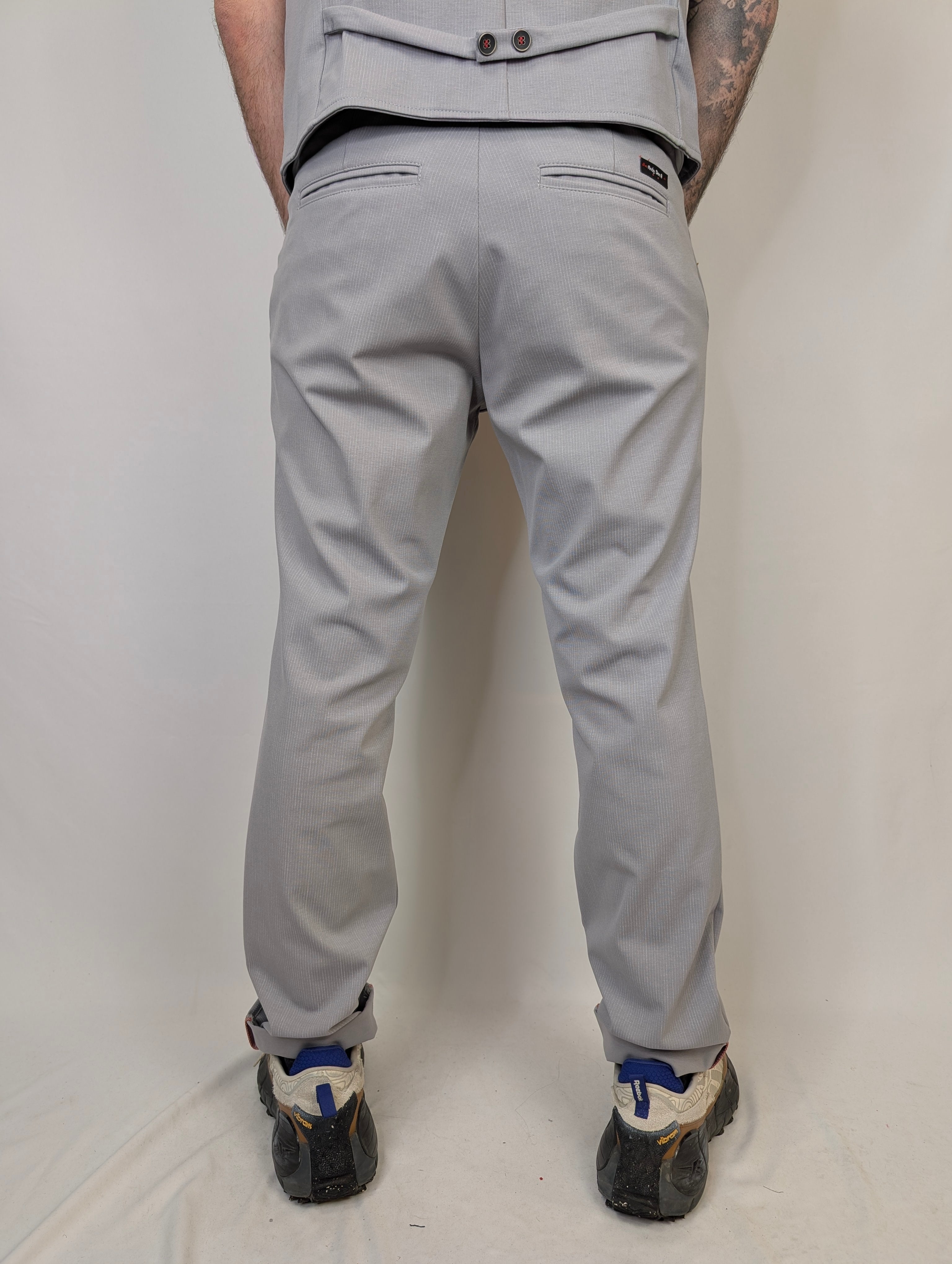 Pantalone bi-stretch rigato ANDY DON B