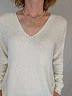 Maglia scollo v punto spugna VEROMODA