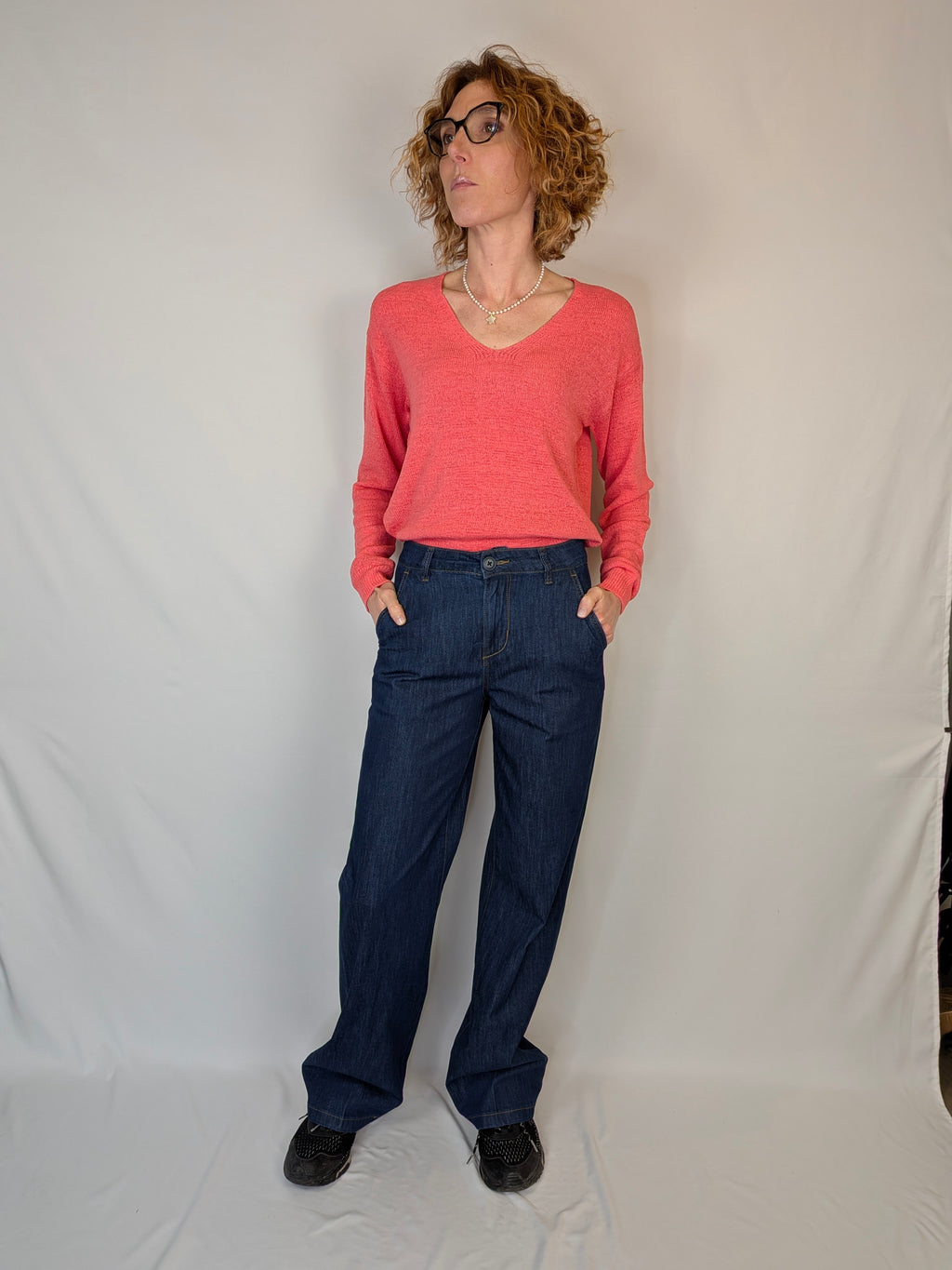 Jeans wide leg palazzo CHIARA D'ALBA