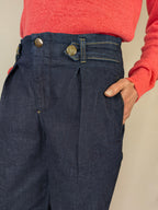 Jeans sailor pinces palazzo CHIARA D'ALBA