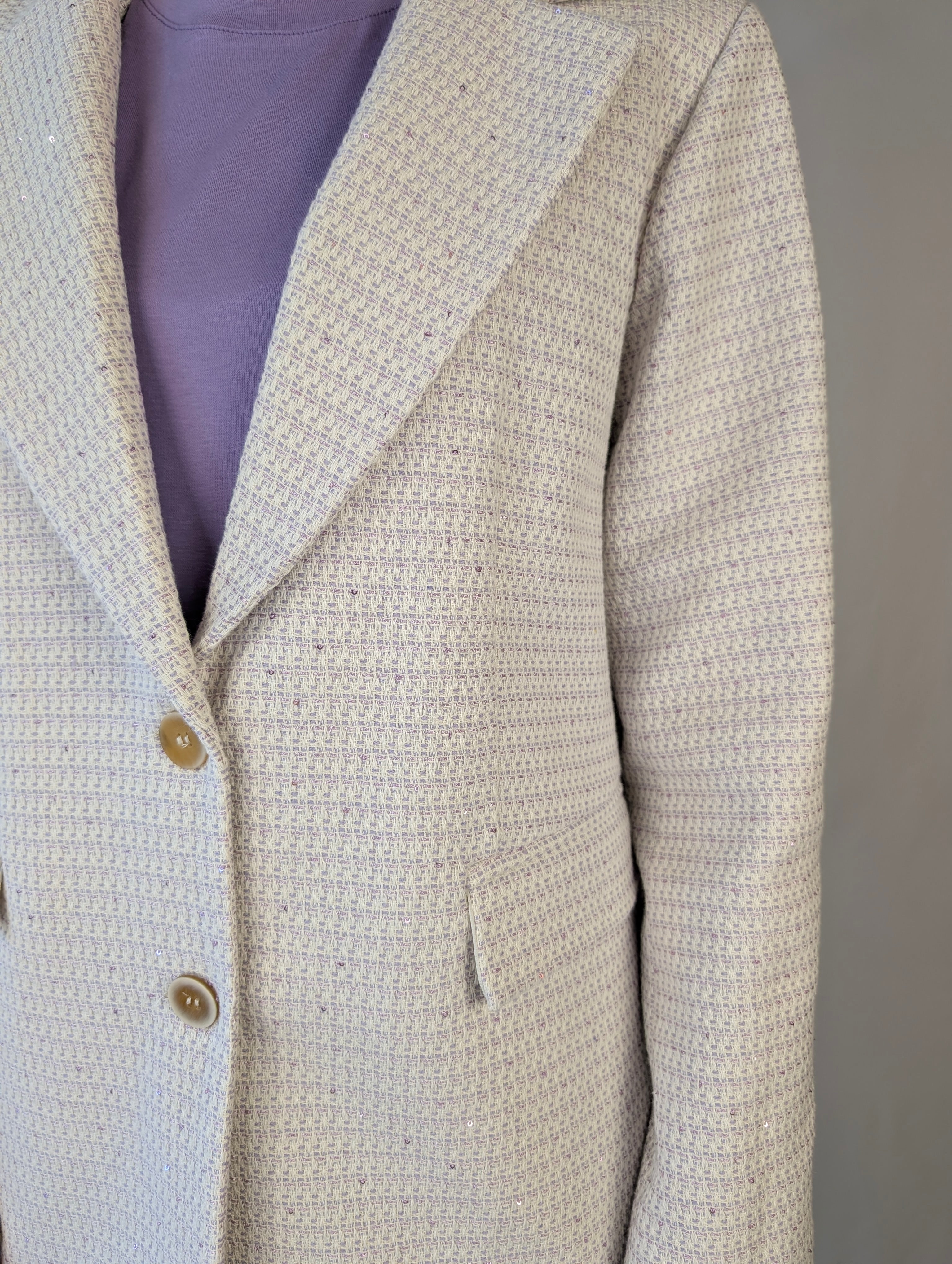 Giacca tweed paliettes SUSY MIX