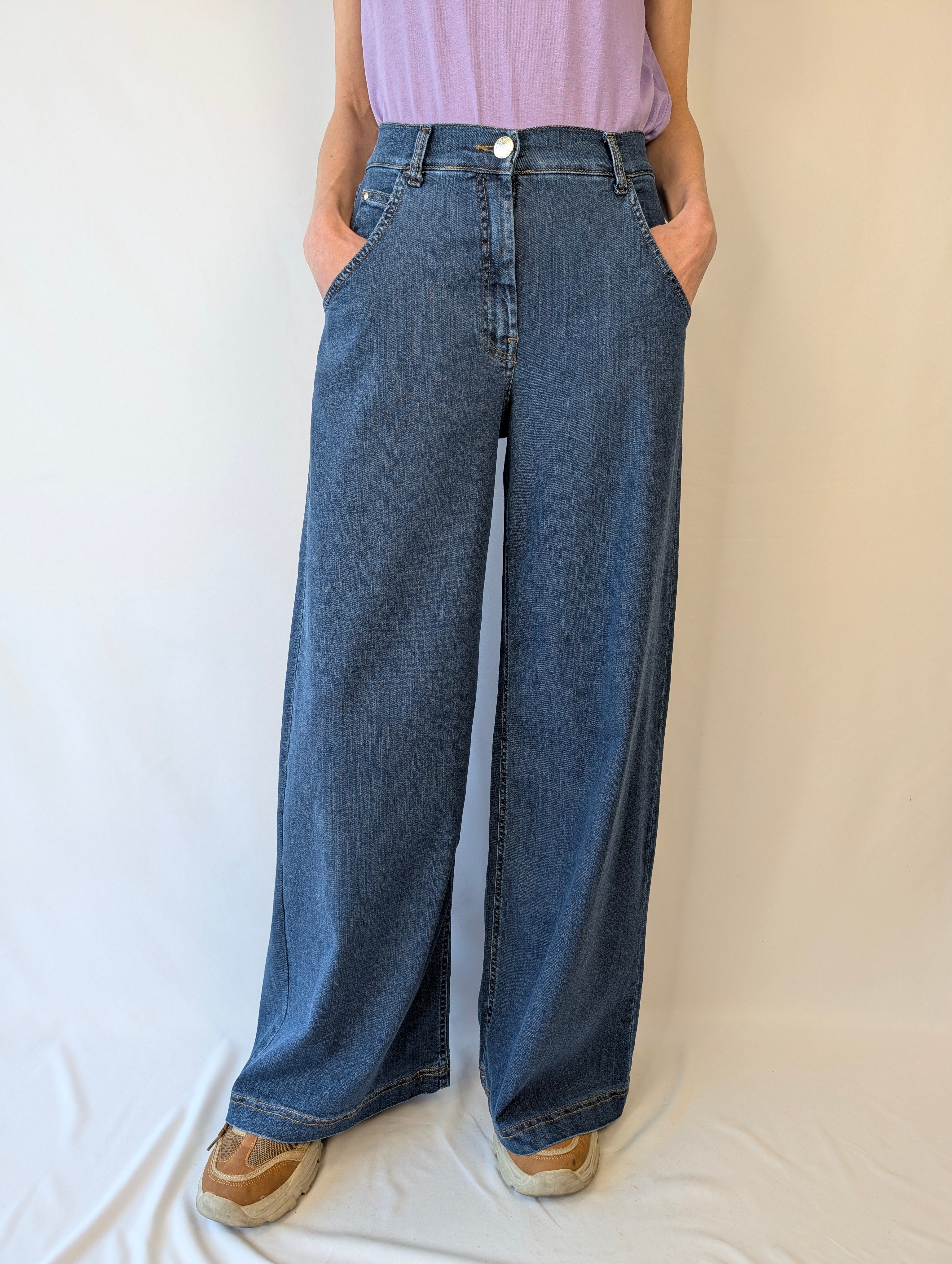 Jeans palazzo super-stretch IBER