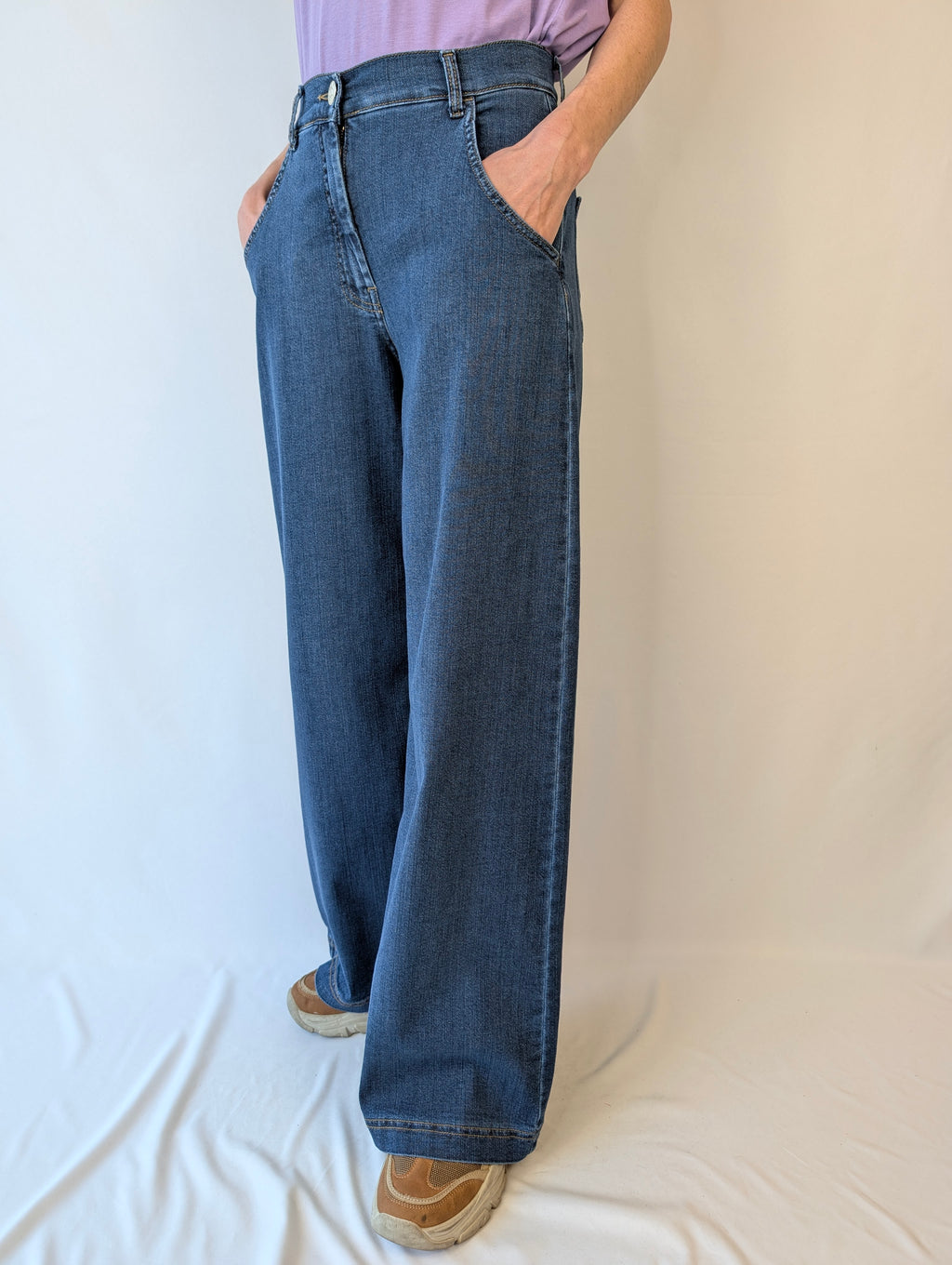 Jeans palazzo super-stretch IBER