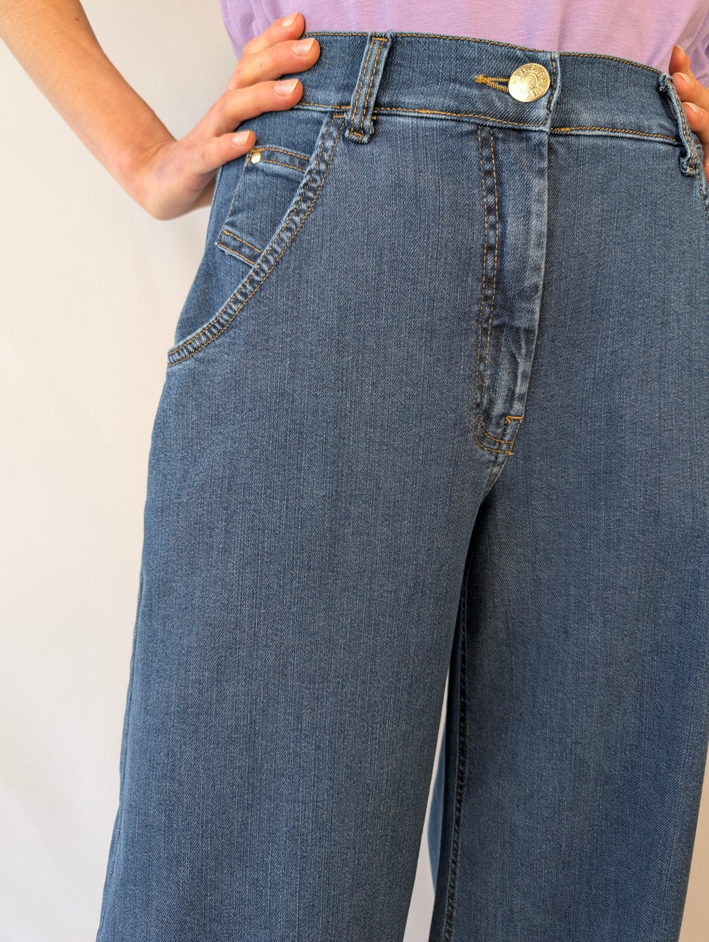 Jeans palazzo super-stretch IBER