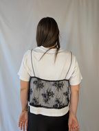 T-shirt canotta pizzo TWO-WAY