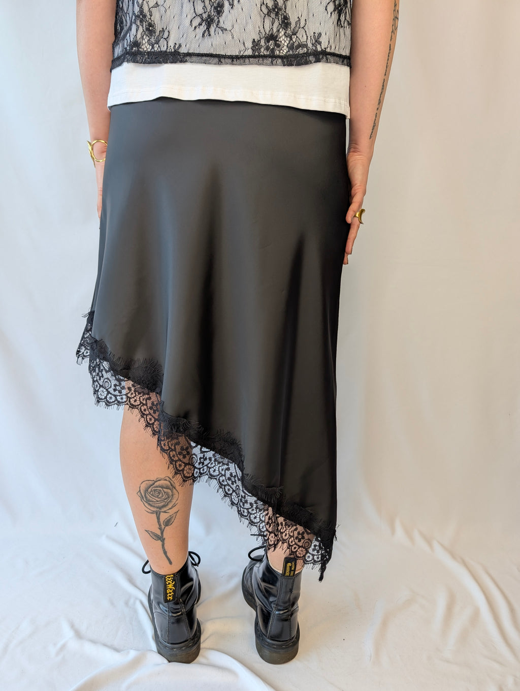 Gonna asimmetrica pizzo TWO WAY