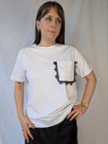 T-shirt tasca pizzo TWO WAY