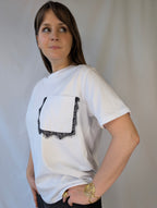 T-shirt tasca pizzo TWO WAY