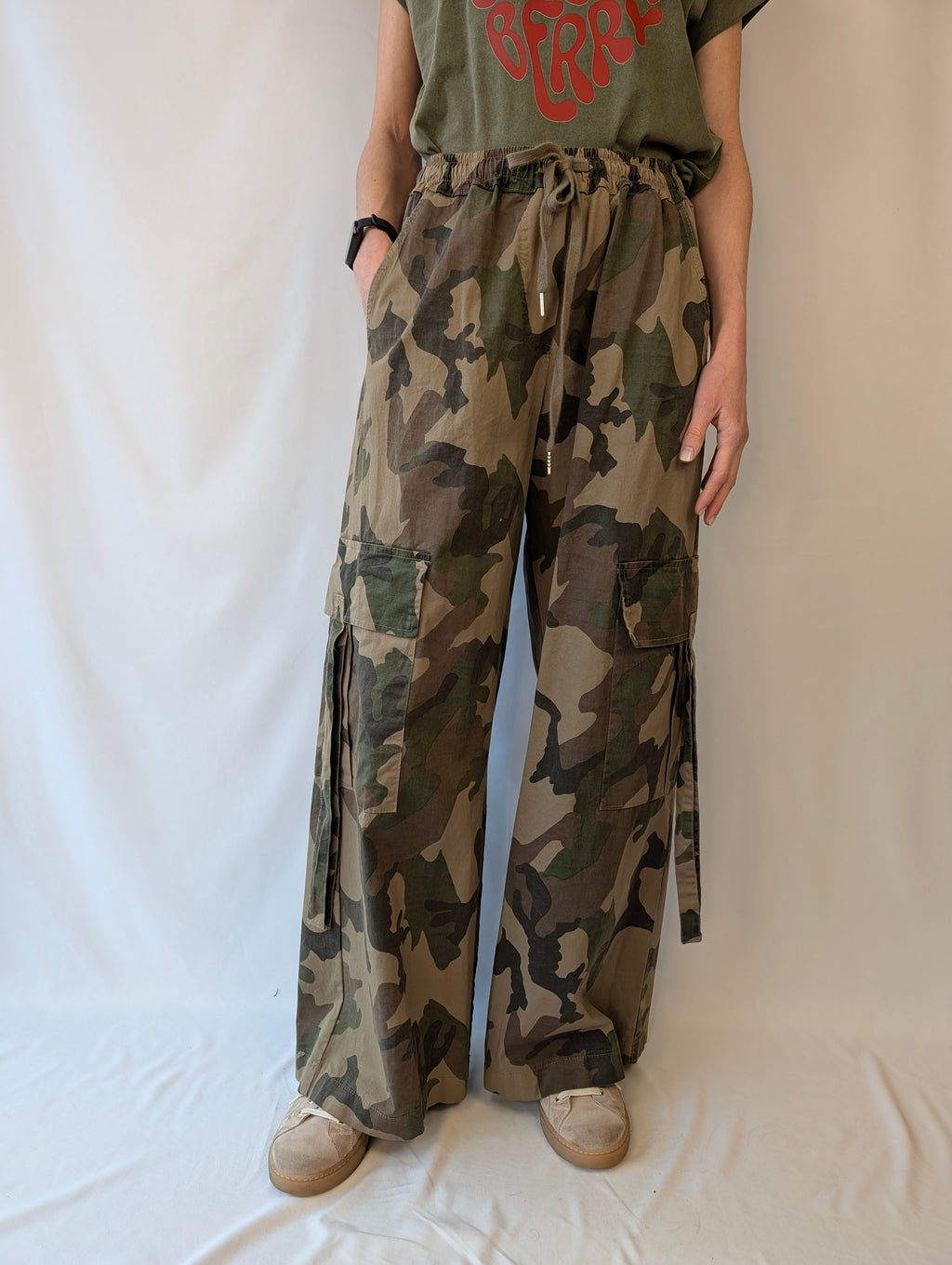 Pantalone cargo camouflage TWO WAY