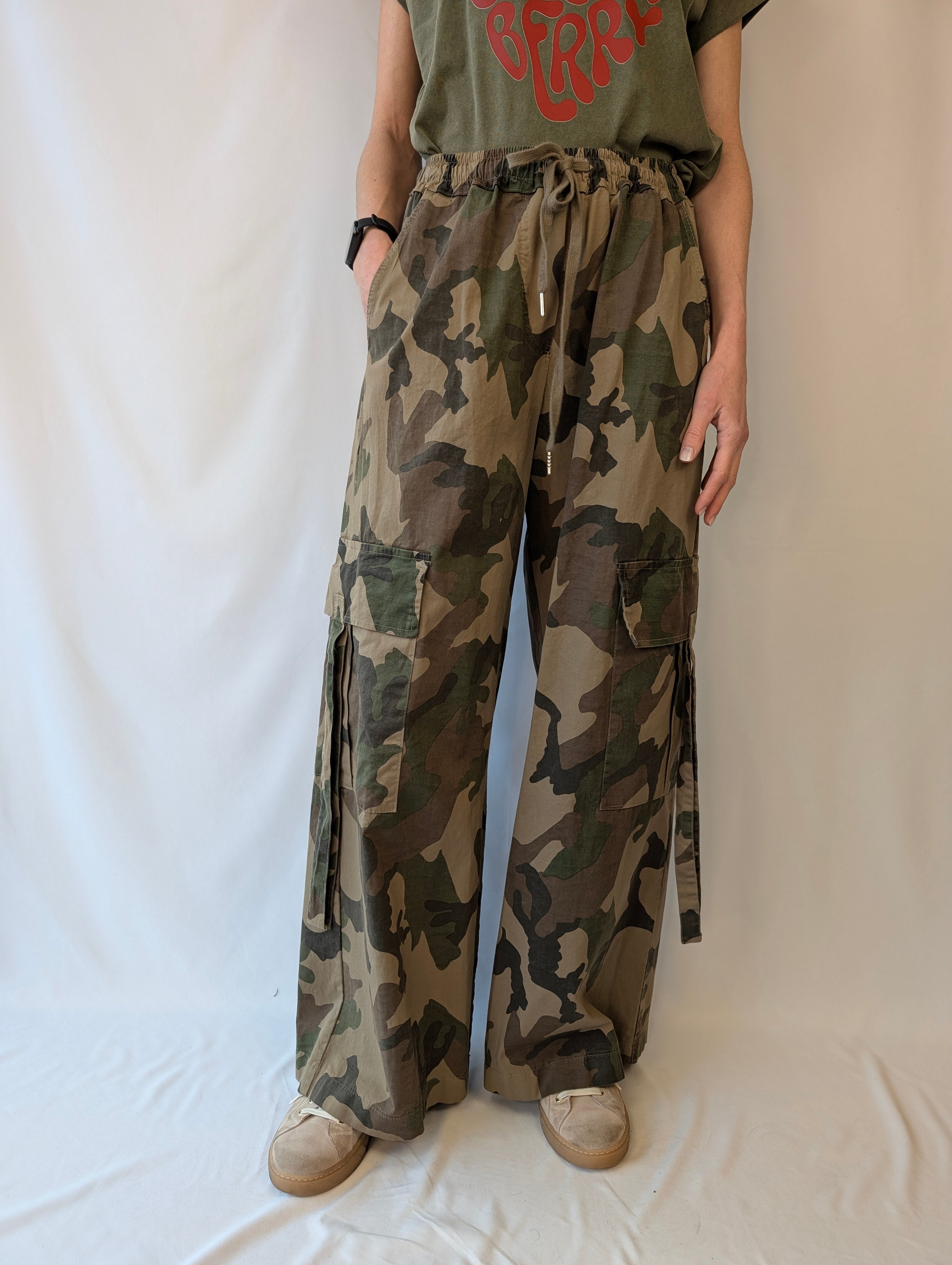 Pantalone cargo camouflage TWO WAY