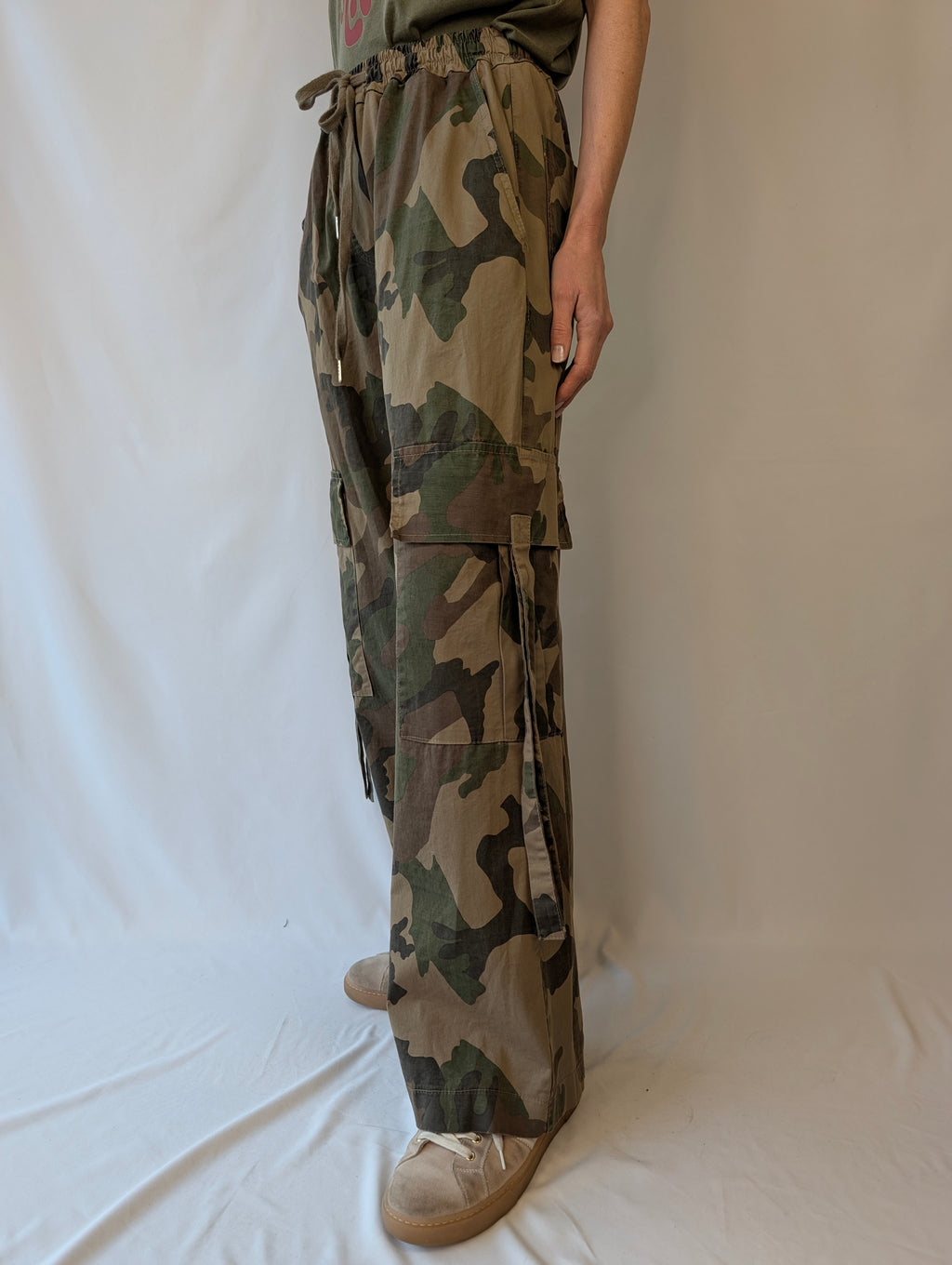 Pantalone cargo camouflage TWO WAY