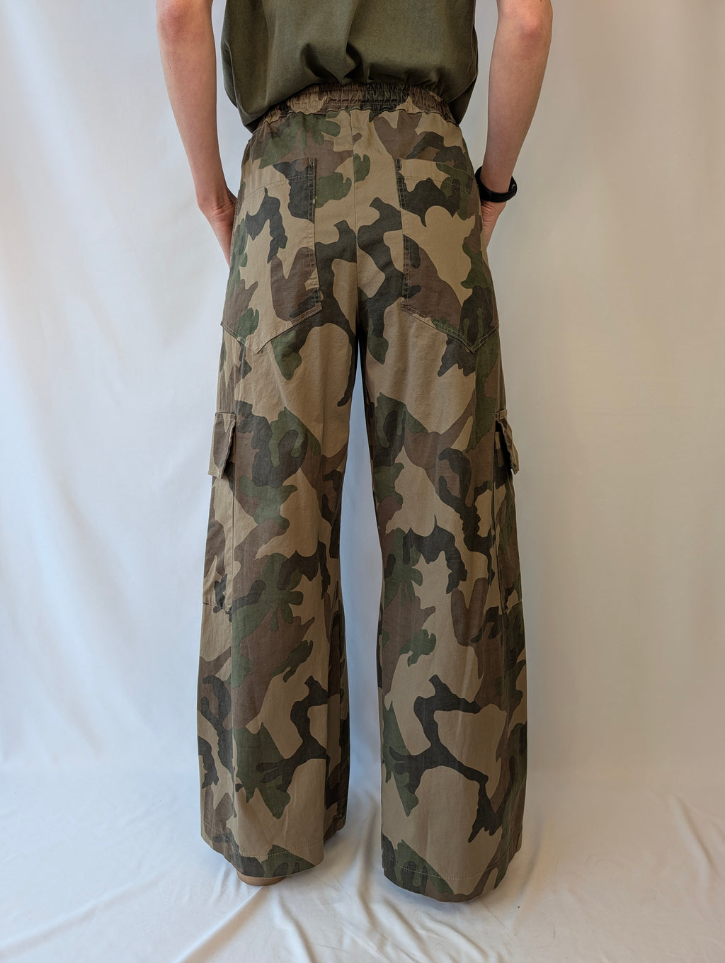 Pantalone cargo camouflage TWO WAY