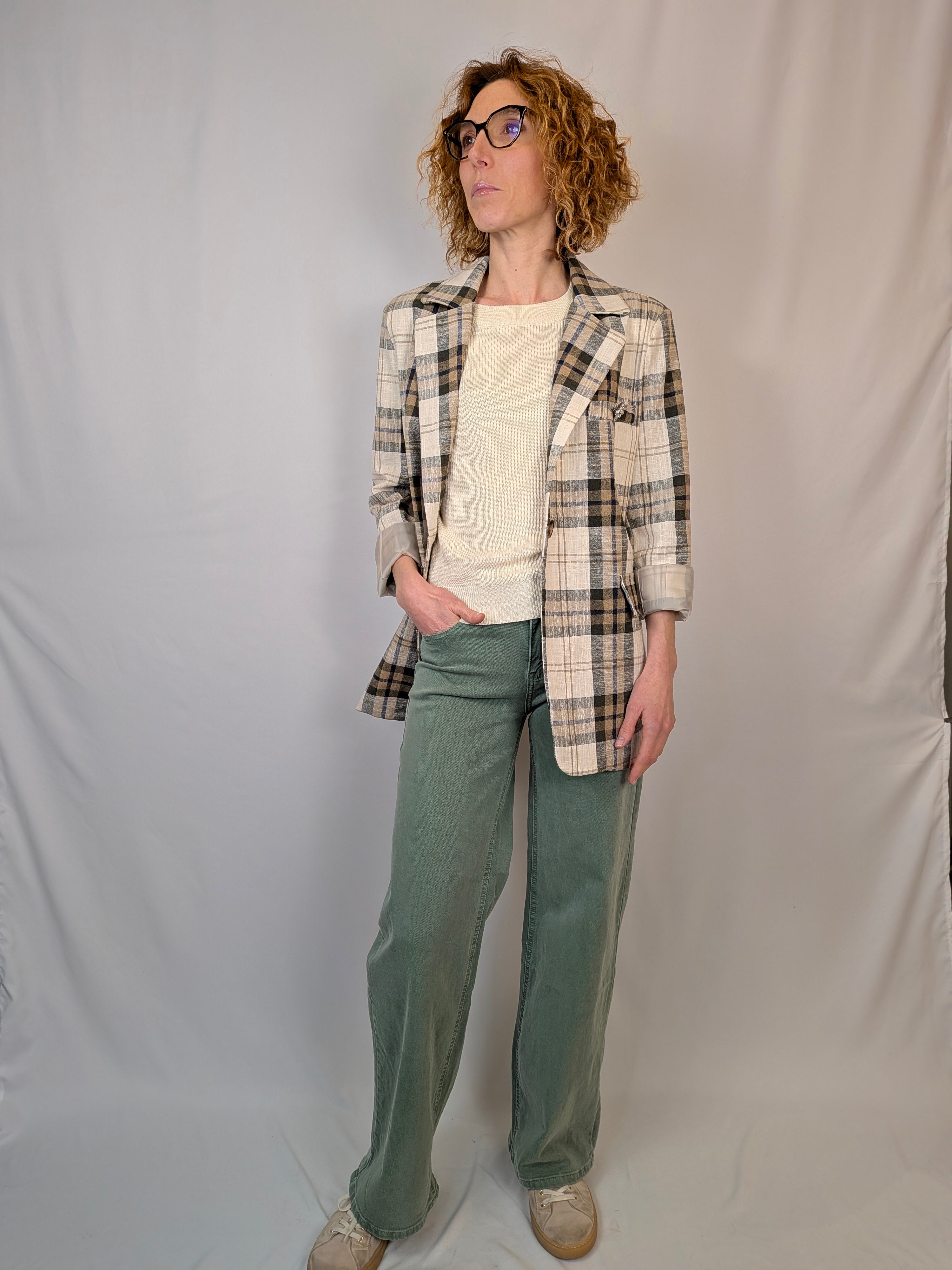 Blazer destrutturato check MYASTREET