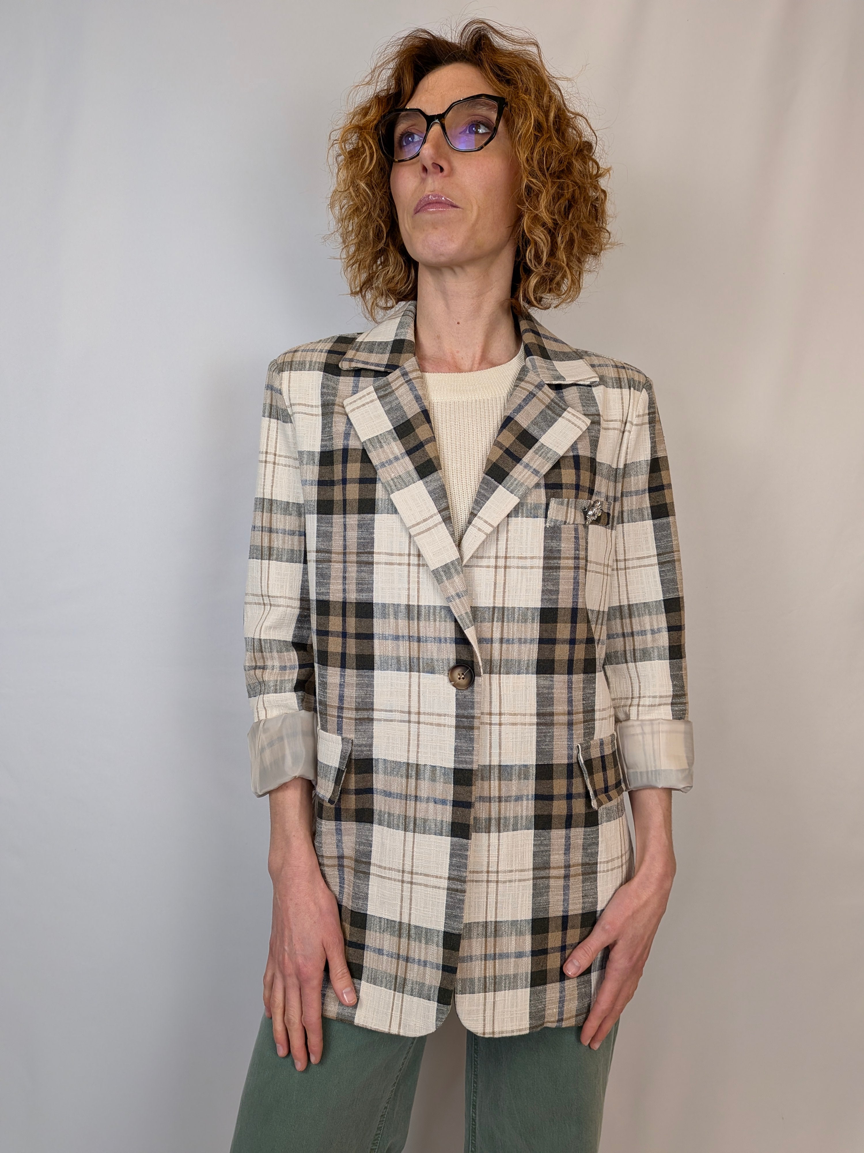 Blazer destrutturato check MYASTREET