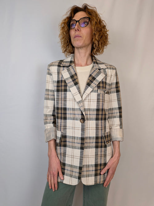 Blazer destrutturato check MYASTREET