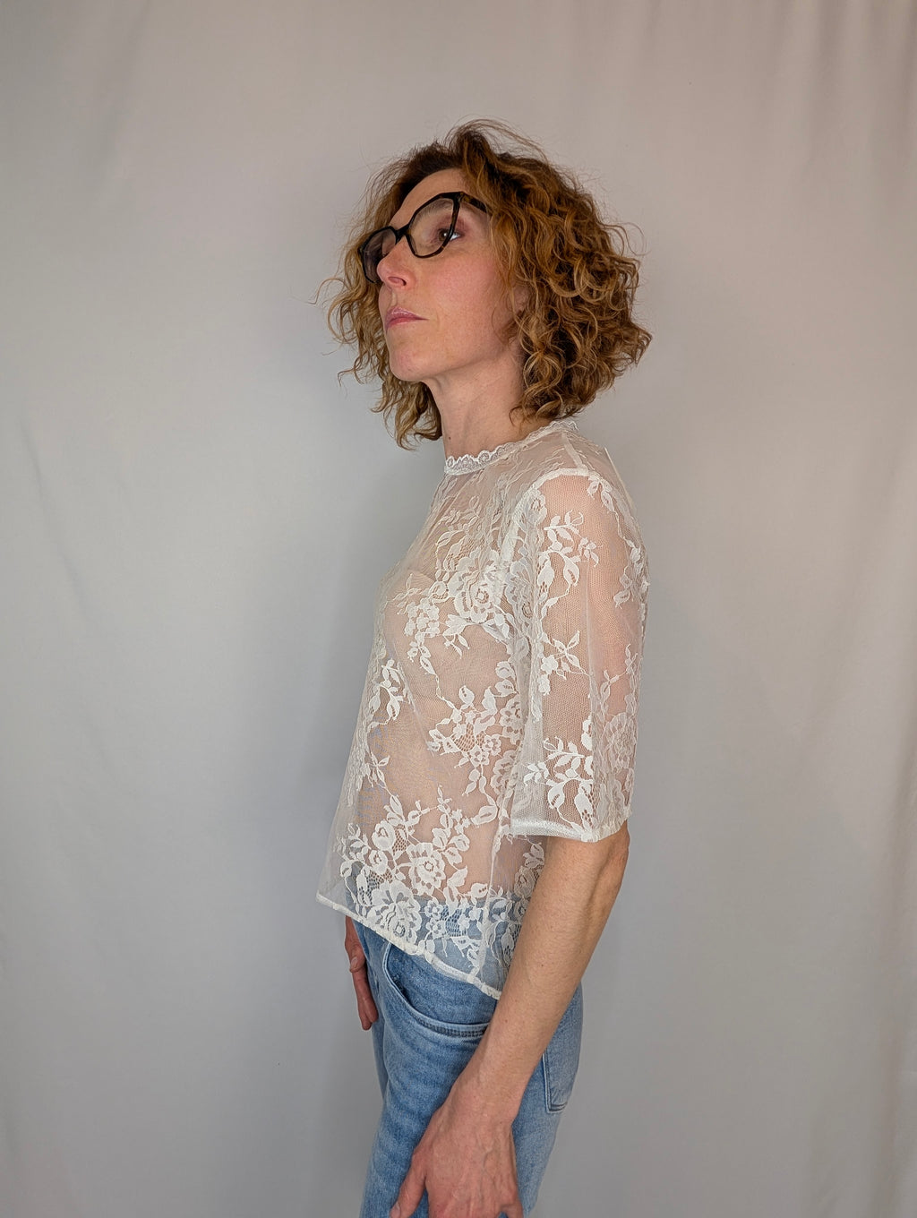 Casacca pizzo bottoncini SUSY MIX