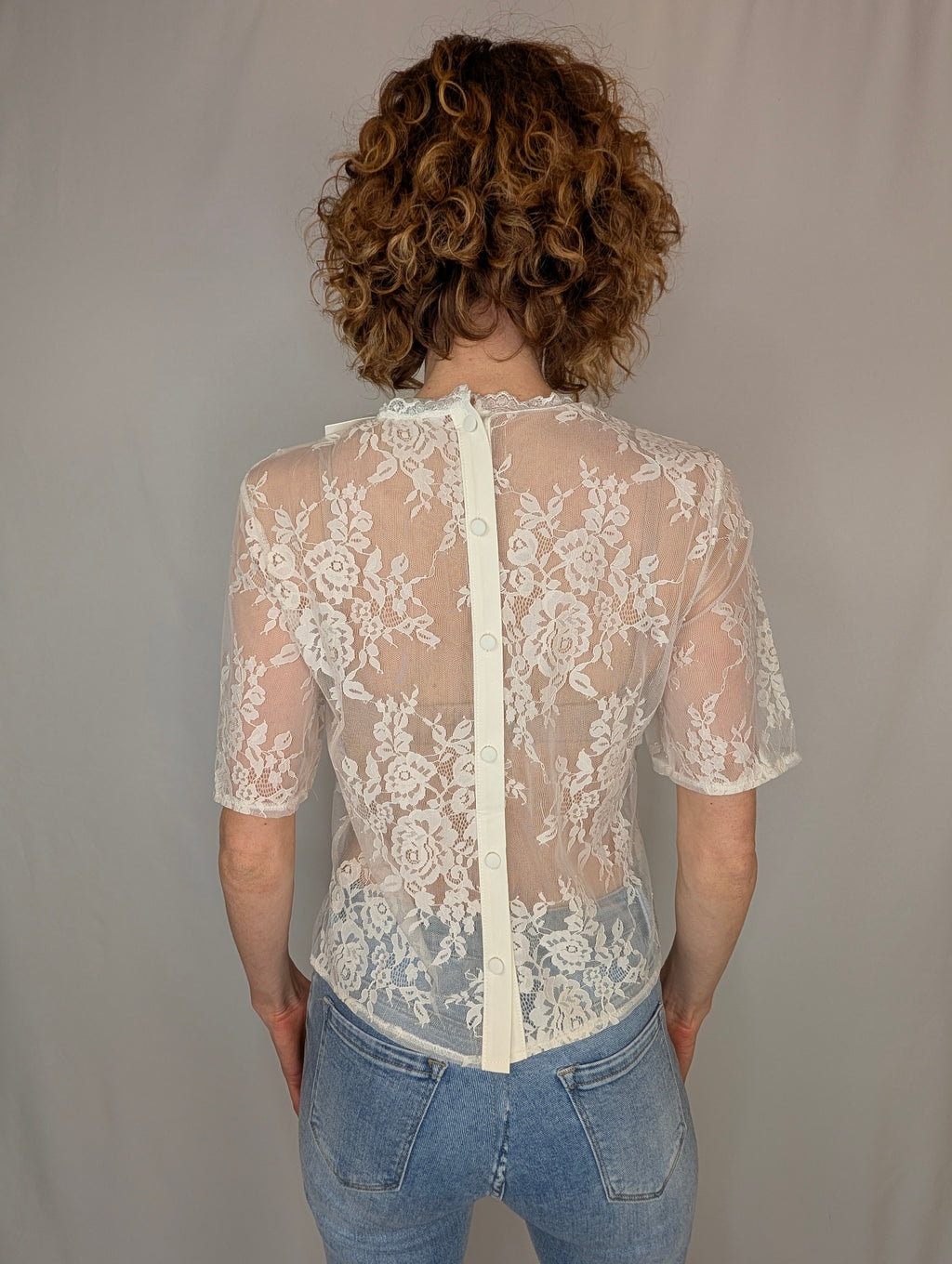 Casacca pizzo bottoncini SUSY MIX