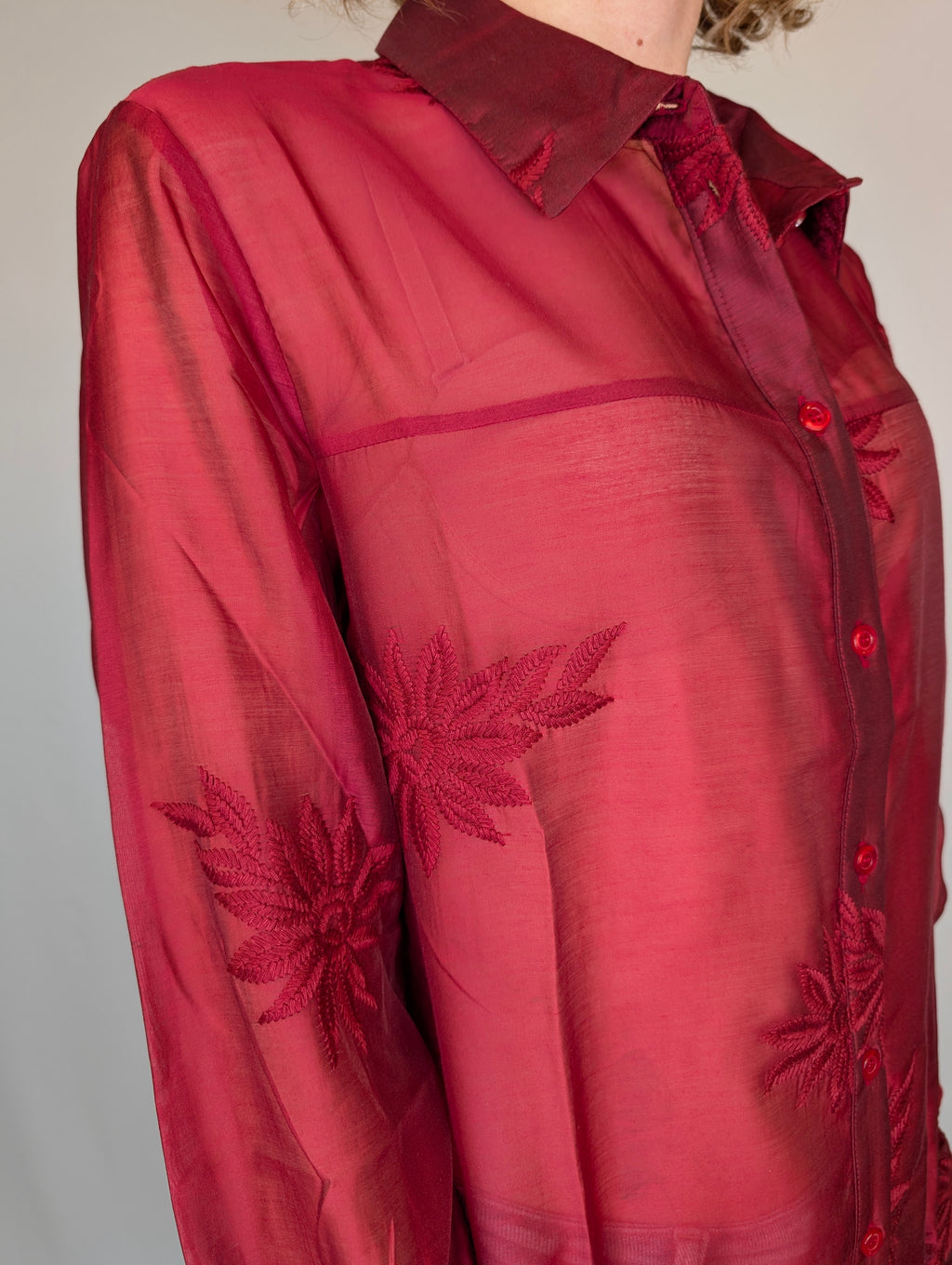 Camicia fiori ricamati SUSY MIX