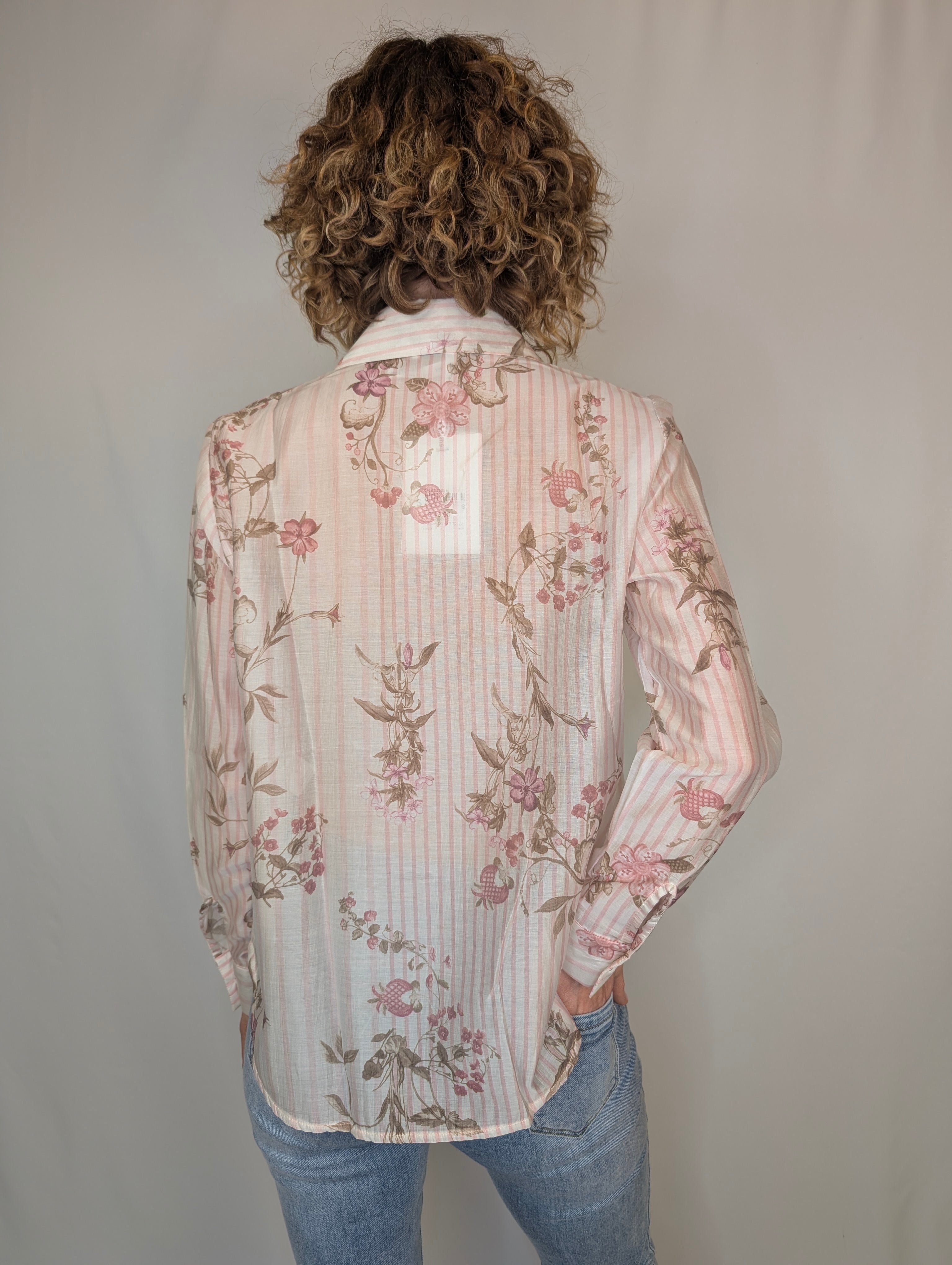 Camicia righe e fiori  SUSY MIX