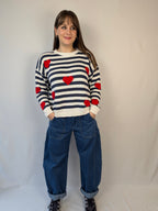 Maglia cuori righe SUSY MIX