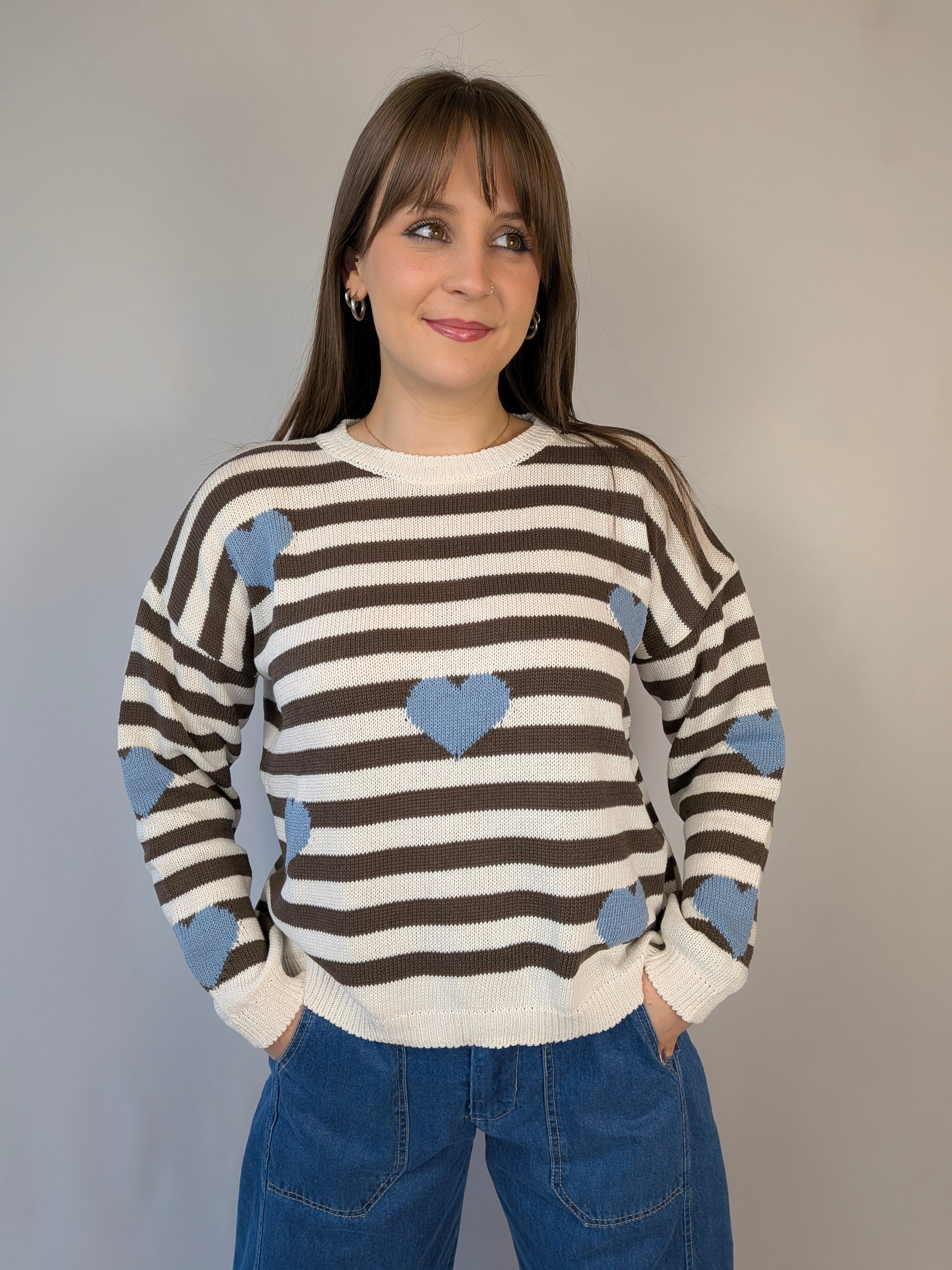 Maglia cuori righe SUSY MIX