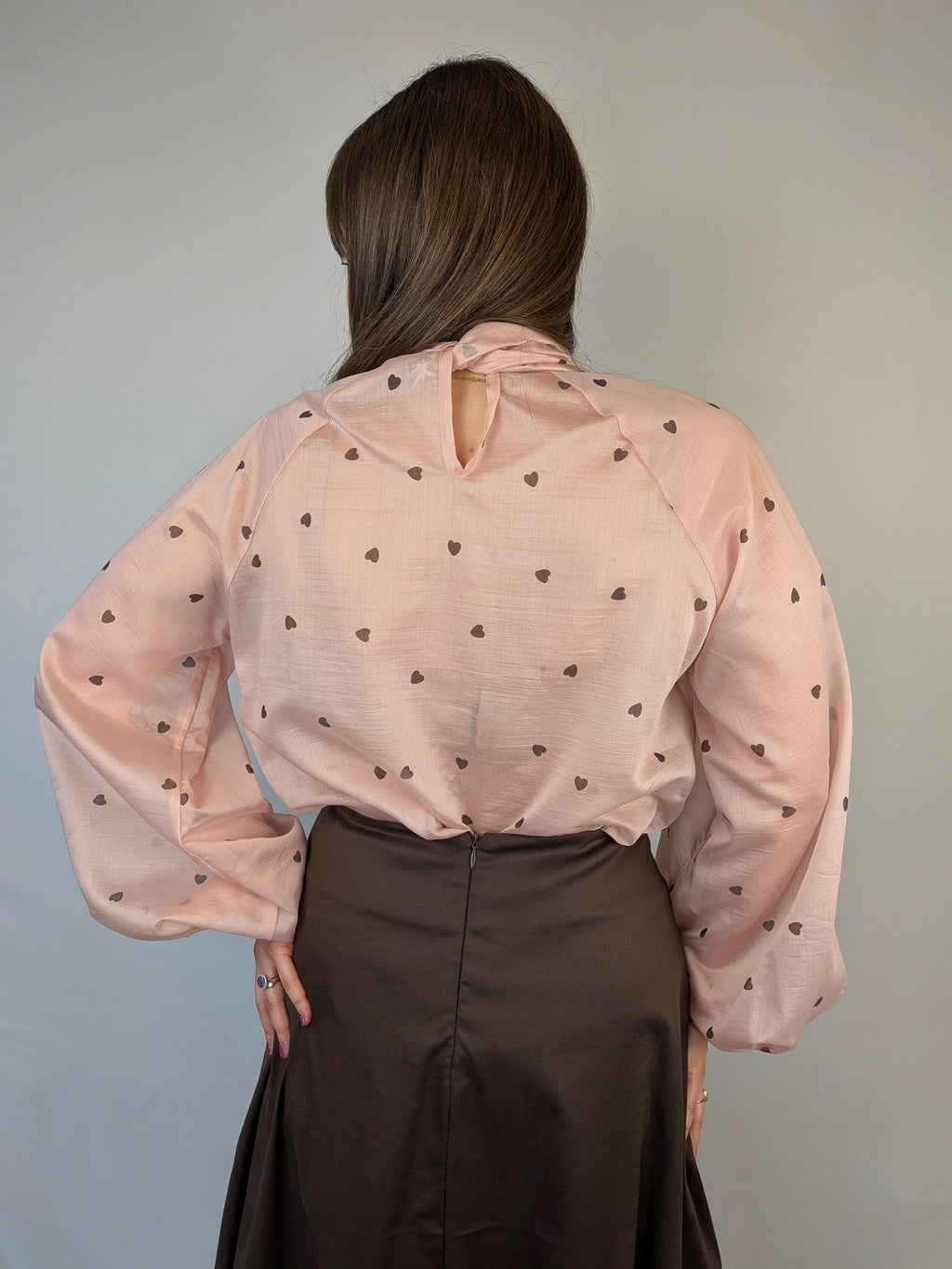 Blusa fiocco e cuori MYASTREET