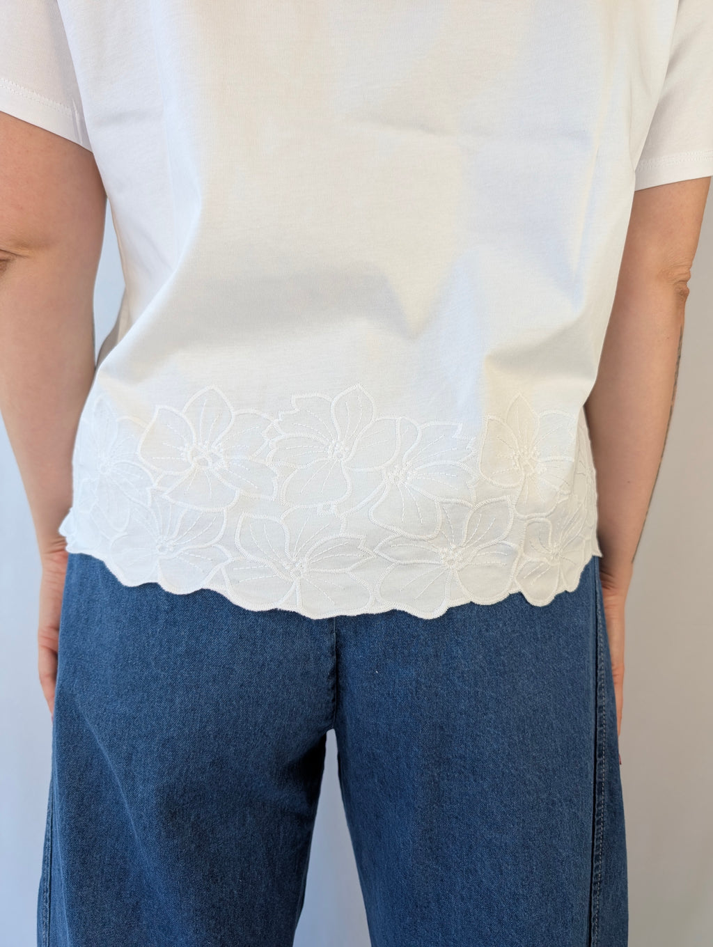 T-shirt ricamo fiori VEROMODA