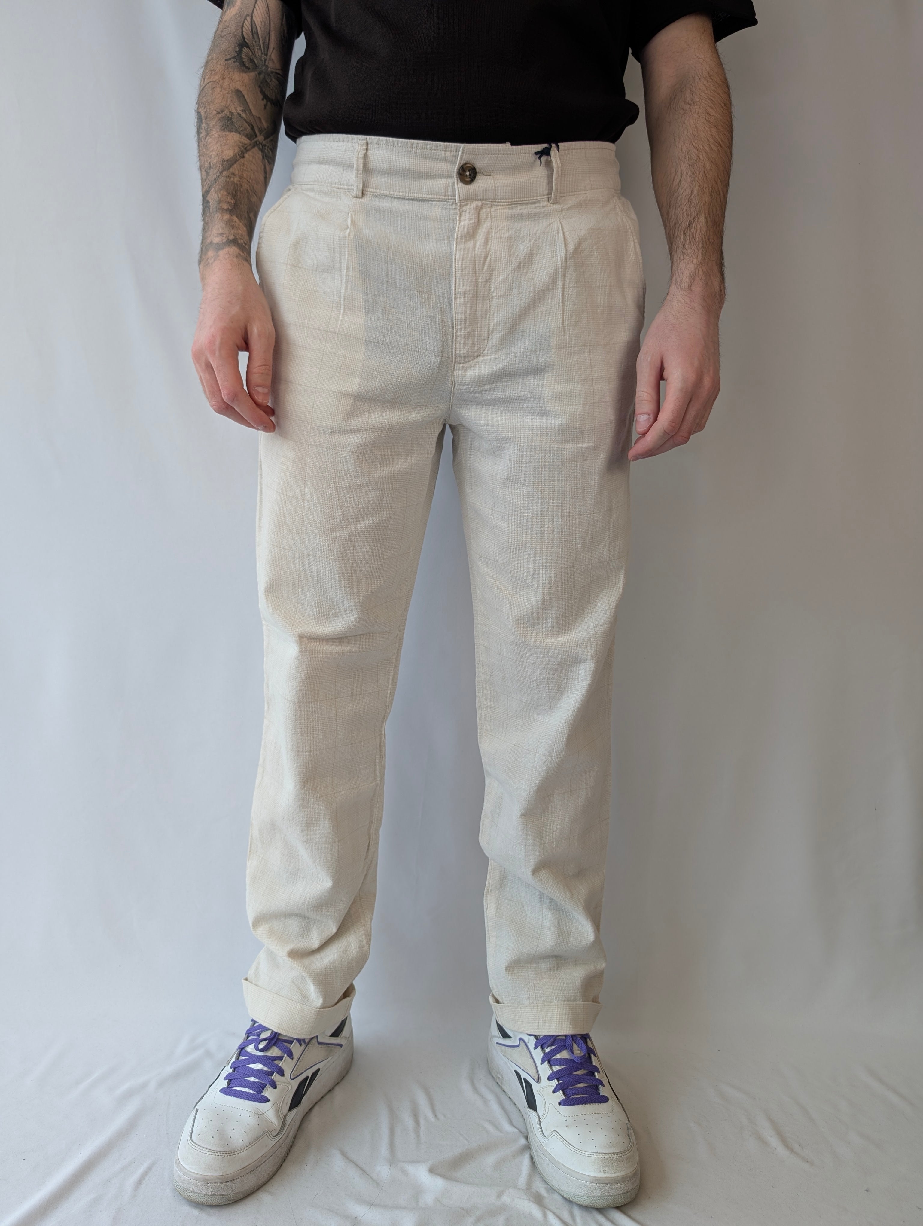 Pantalone 1 pinces check PHILO TINTO