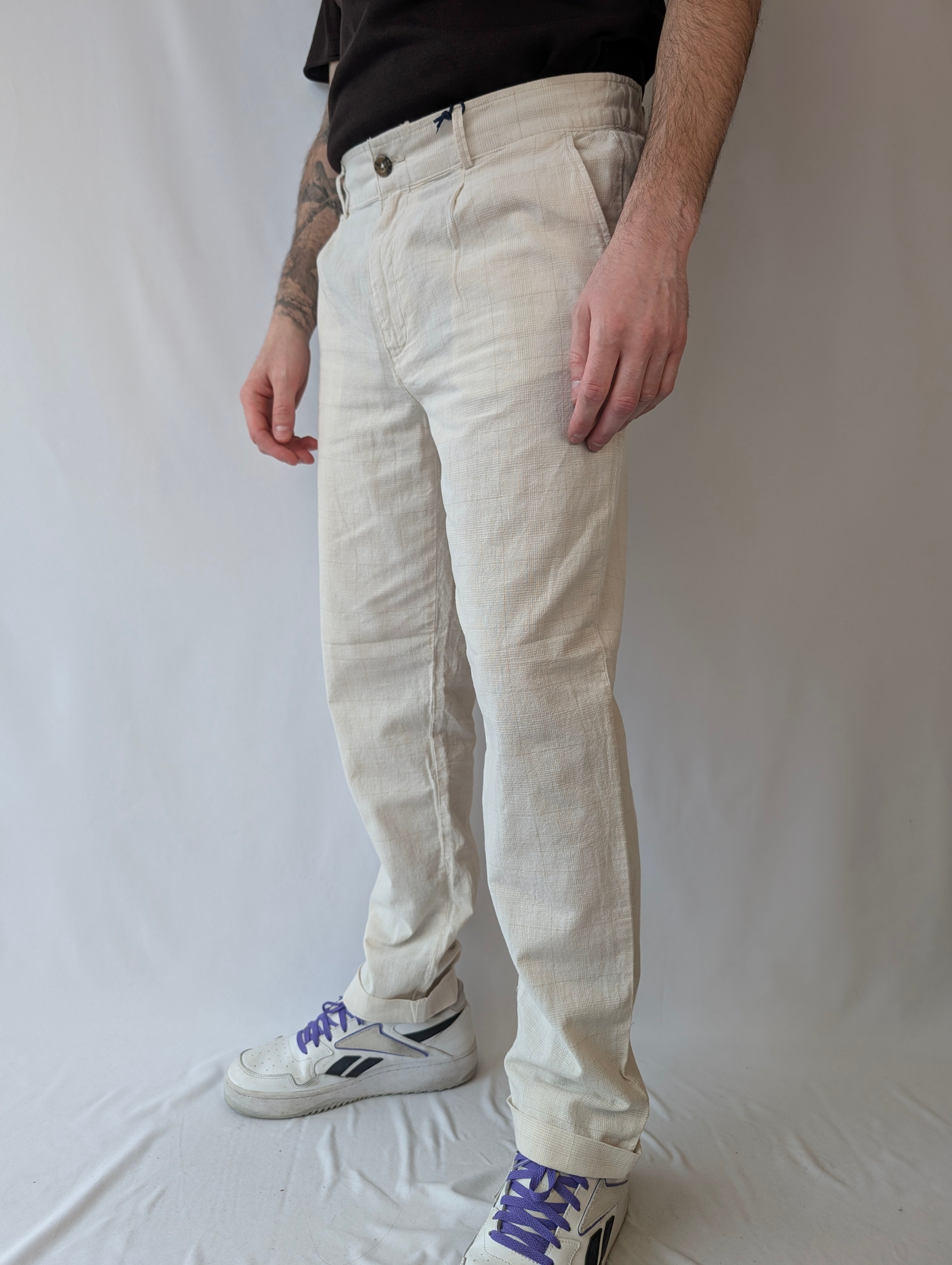 Pantalone 1 pinces check PHILO TINTO