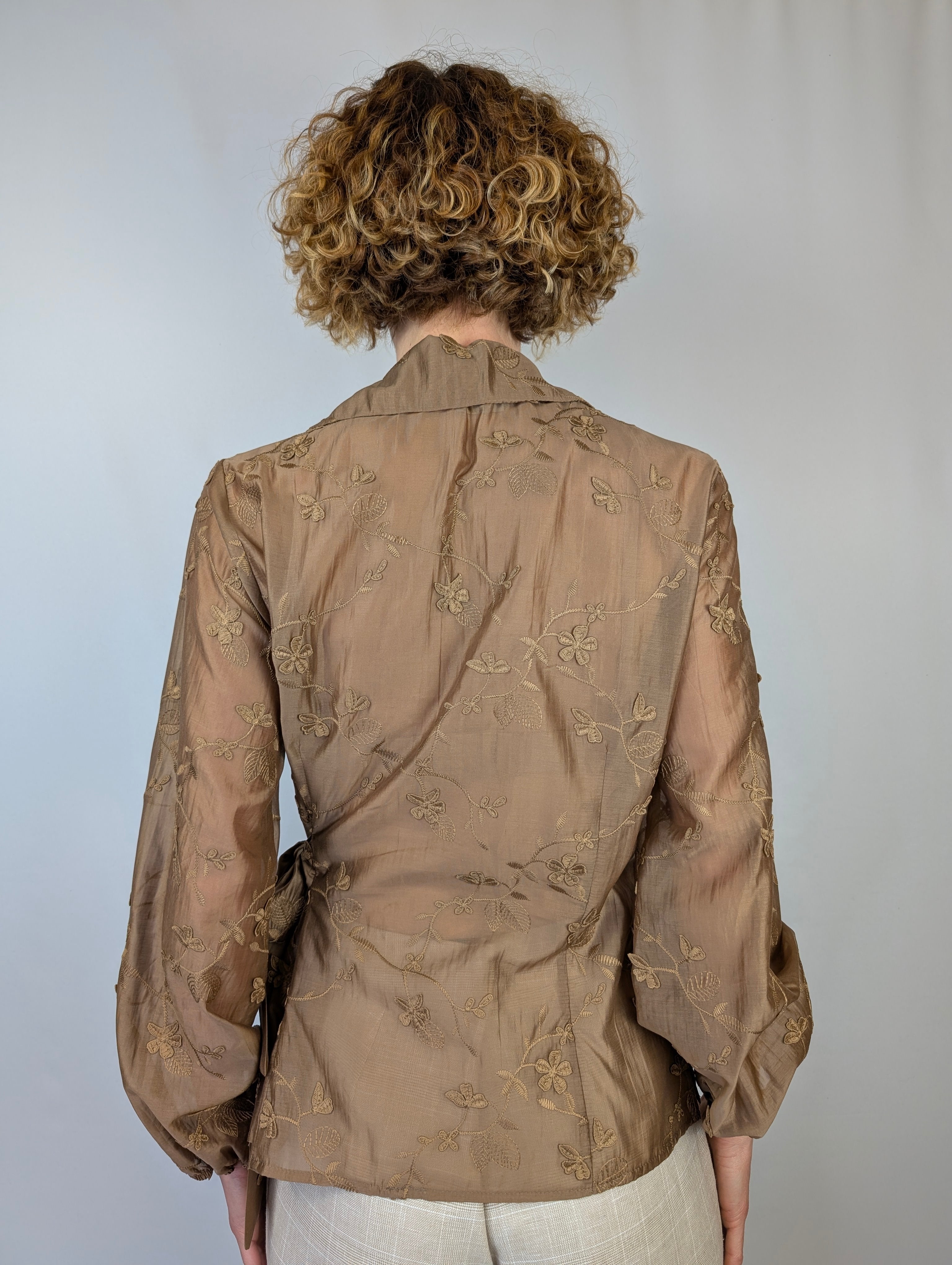 Camicia incrocio macramè EVE