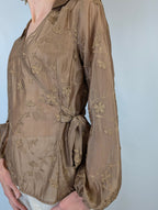 Camicia incrocio macramè EVE