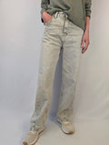 Jeans barrel slavato salvia DA GIORGIA