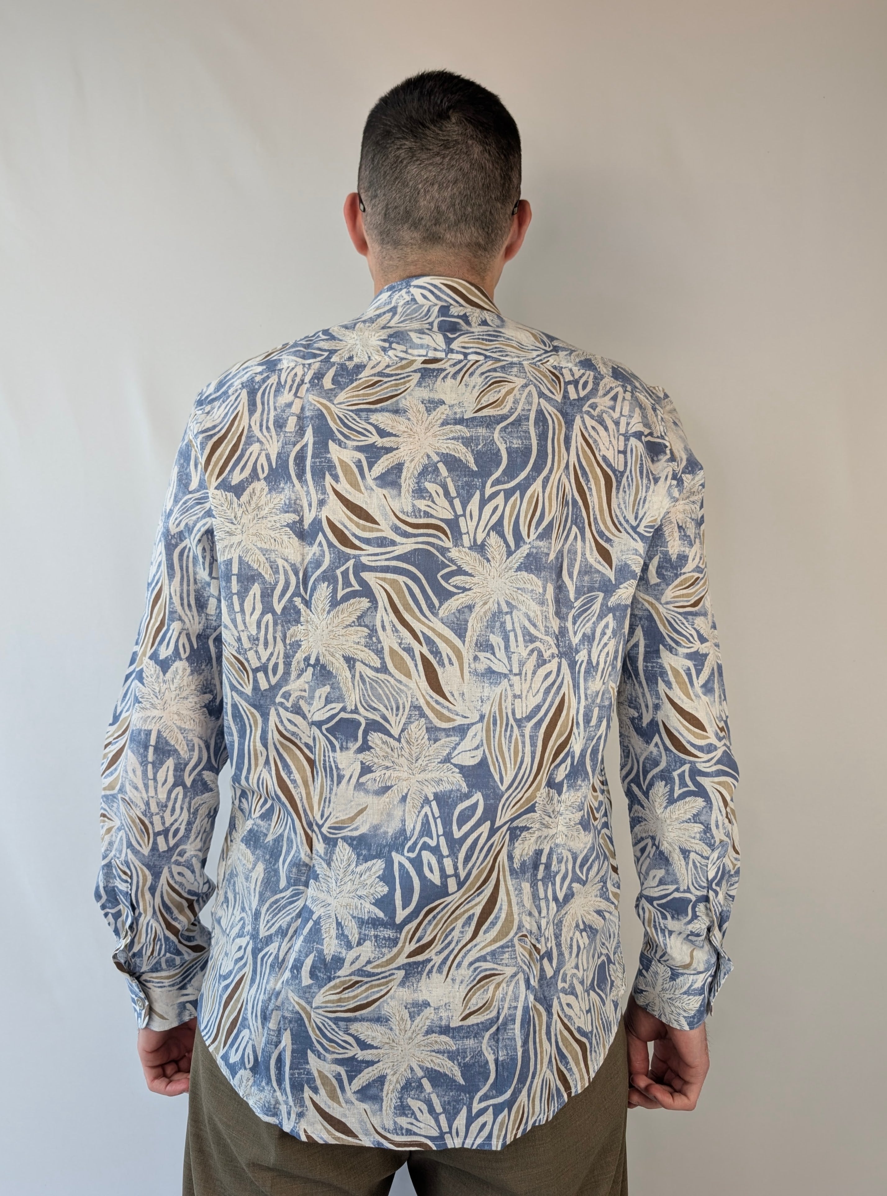 Camicia fantasia palme PHILO TINTO