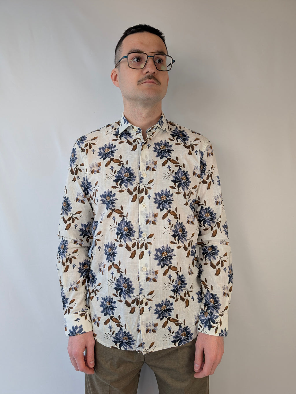 Camicia fiori PHILO TINTO