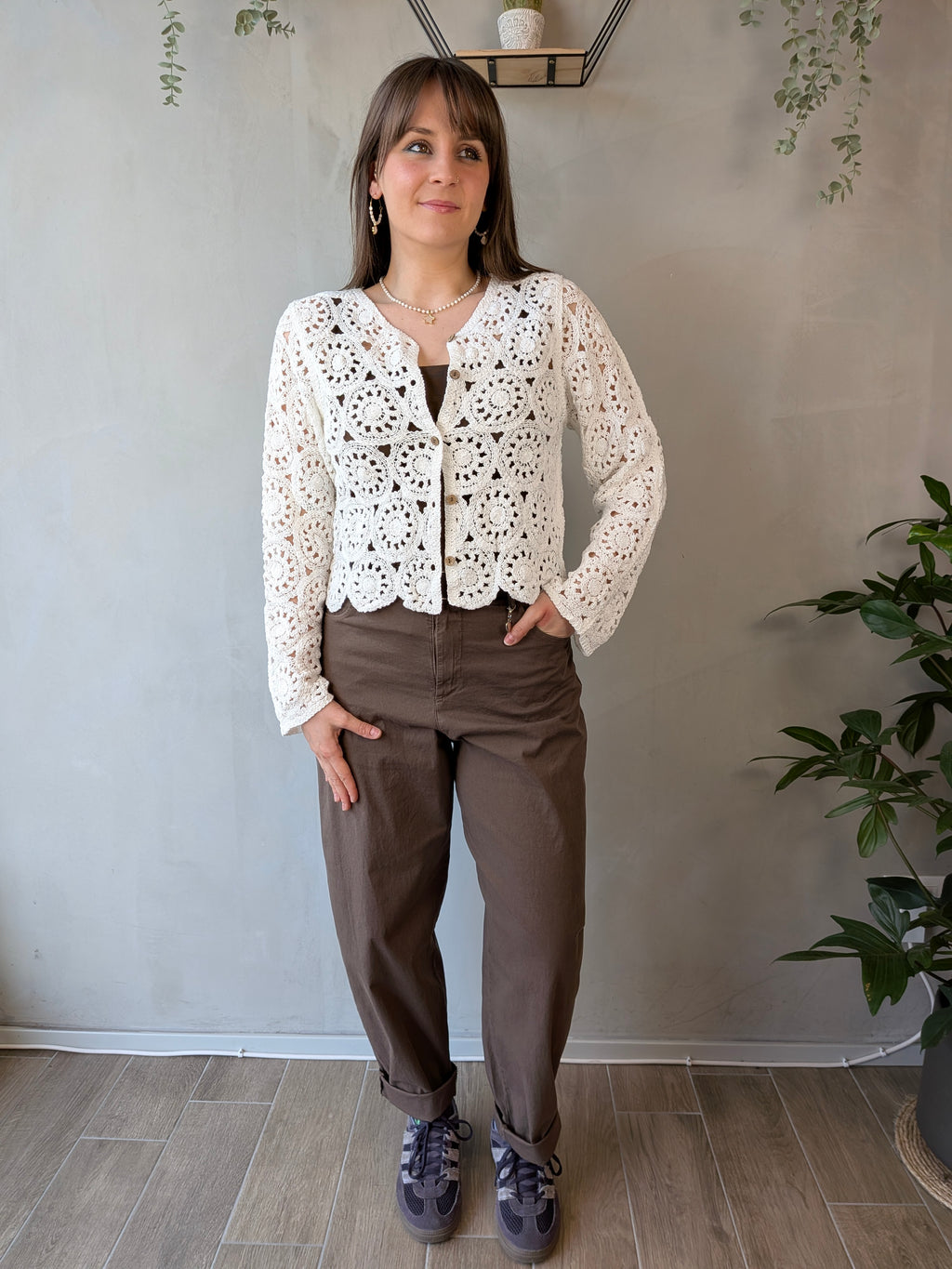 Cardigan corto ricamato SUSY MIX