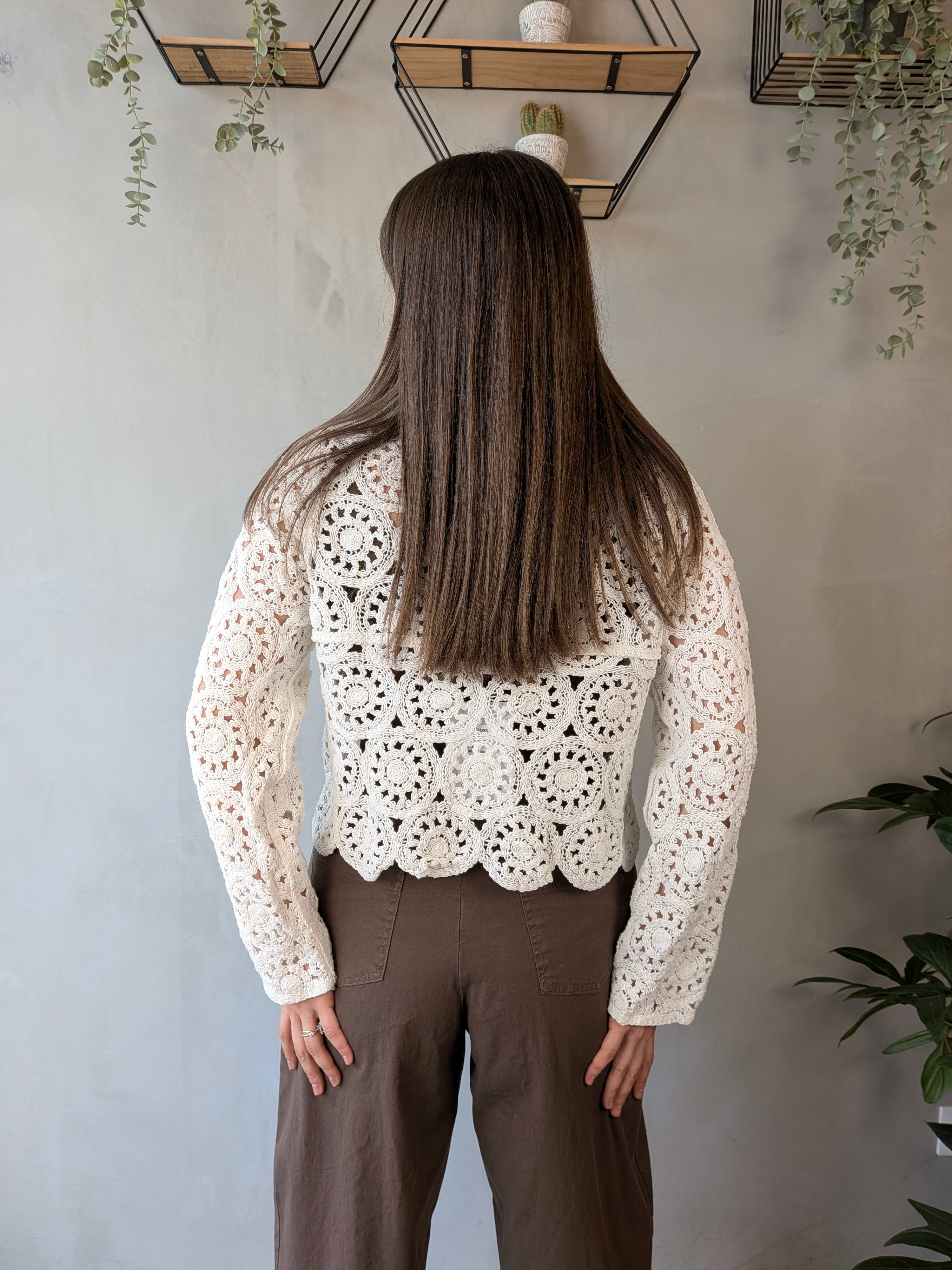 Cardigan corto ricamato SUSY MIX