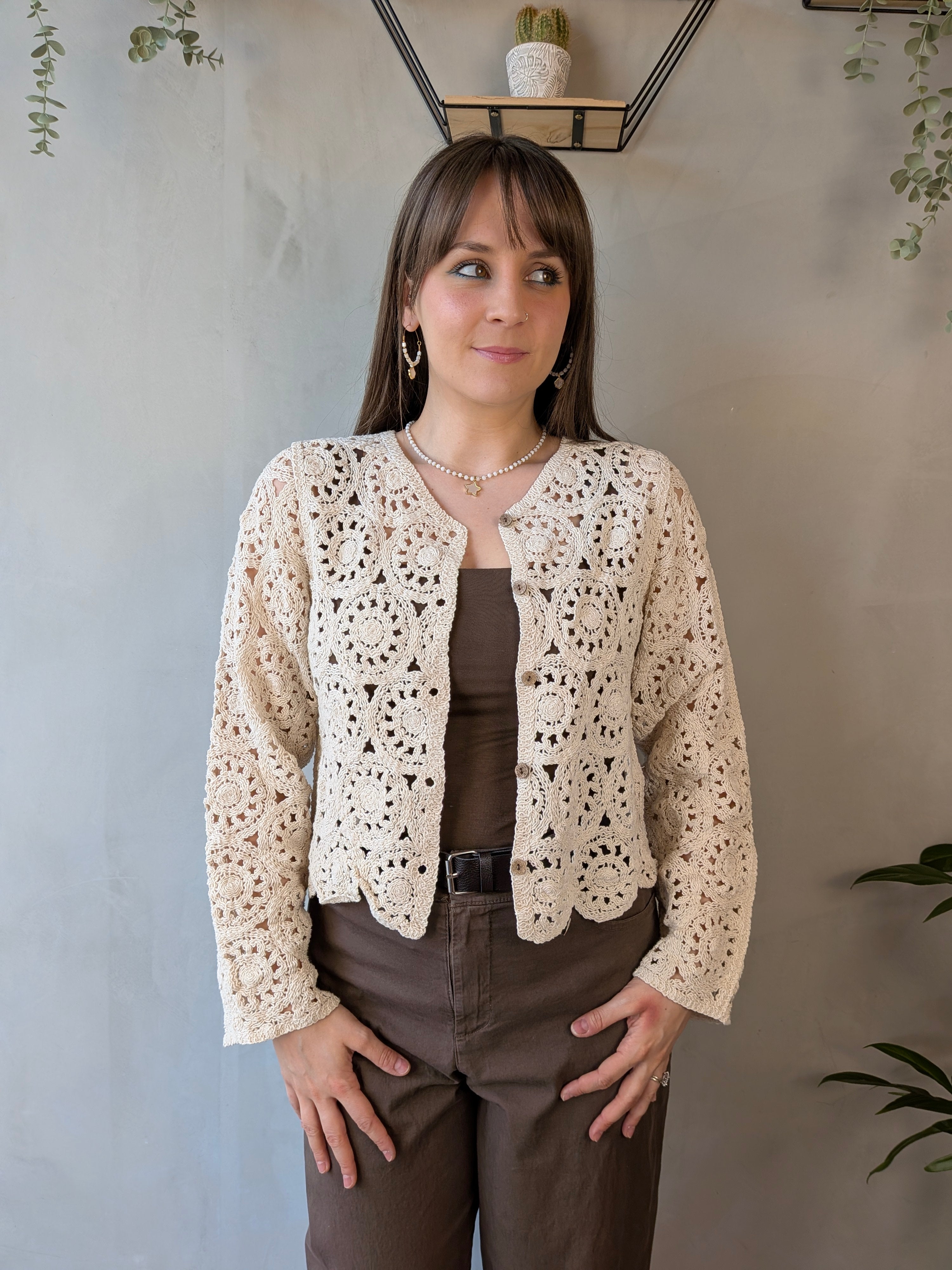 Cardigan corto ricamato SUSY MIX