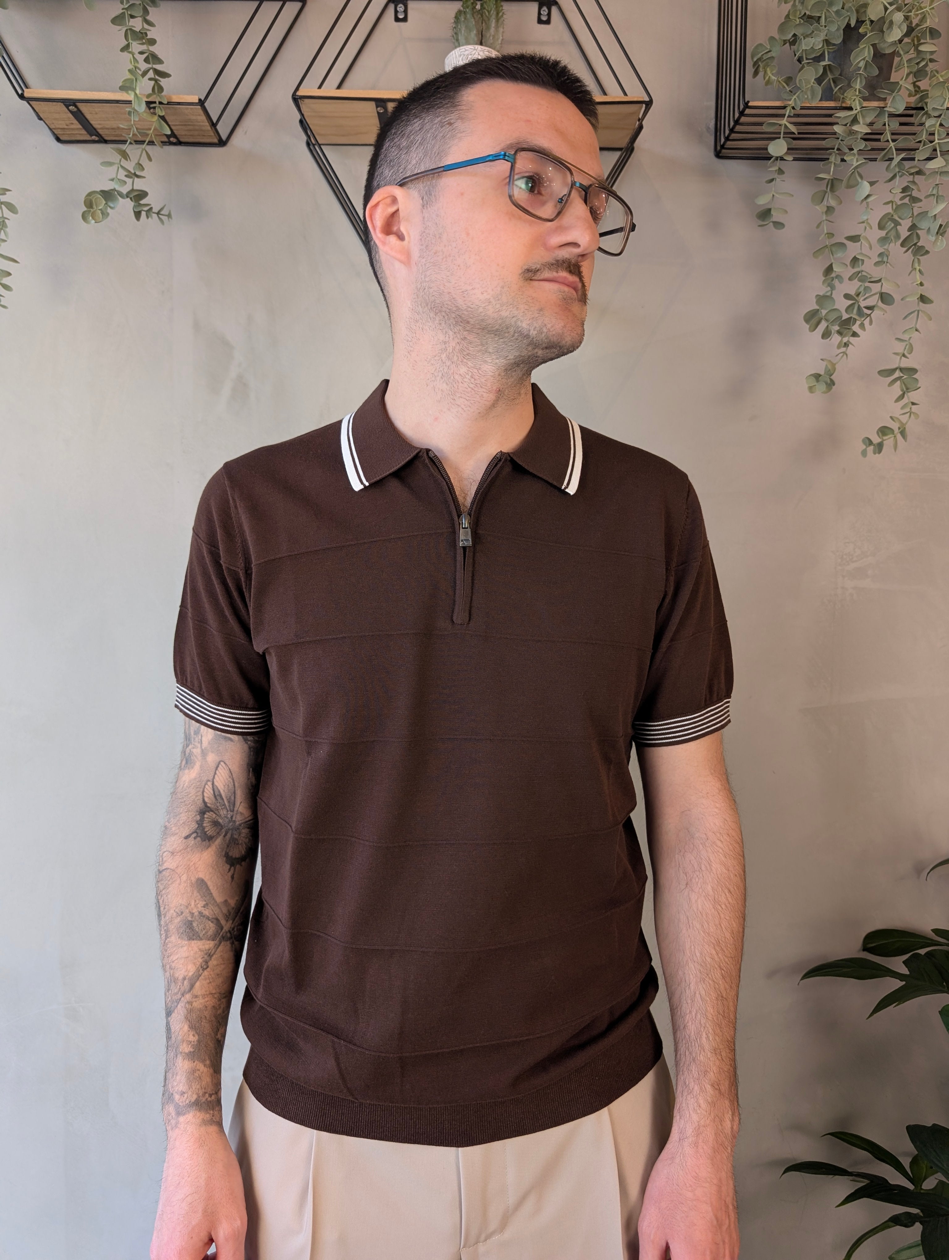 Polo zip NEROVAGO