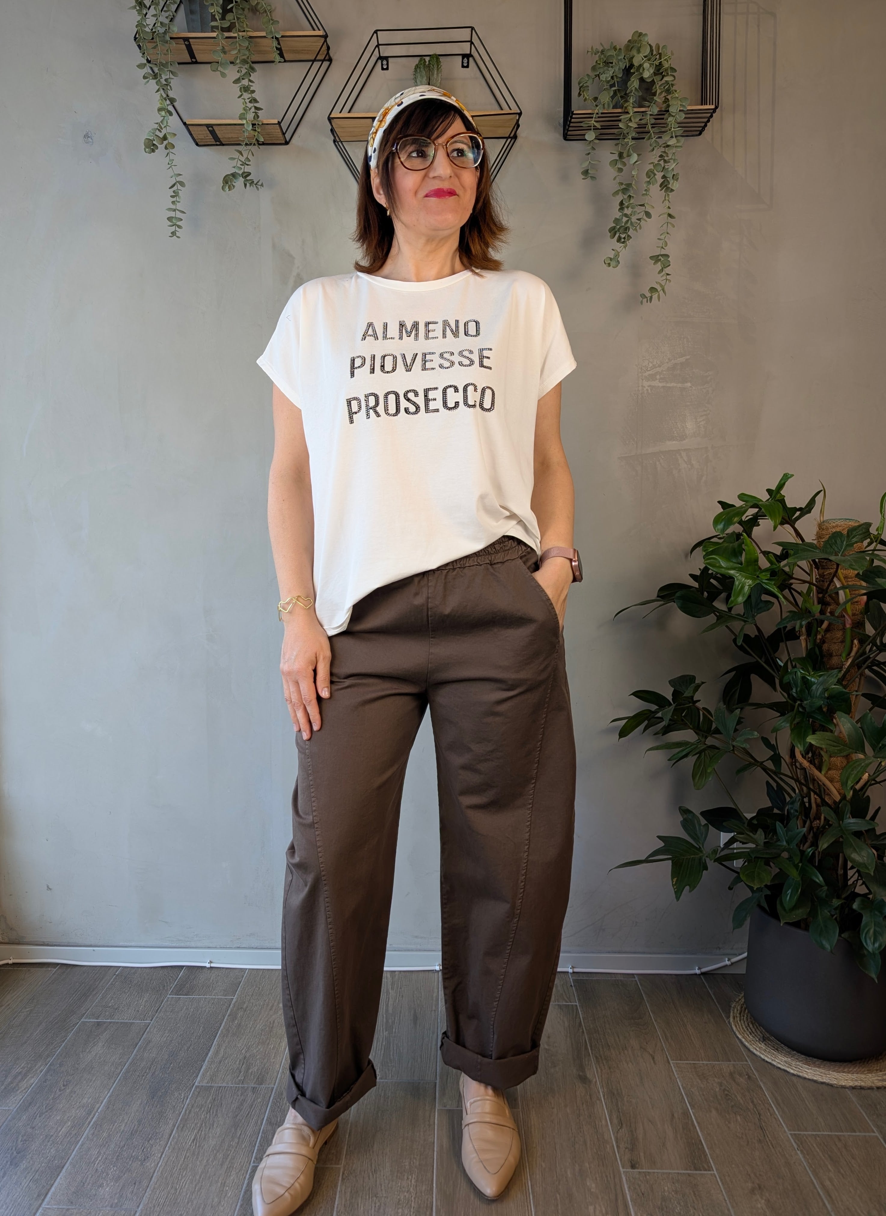 Pantalone baggy elastico in vita SUSY STAR