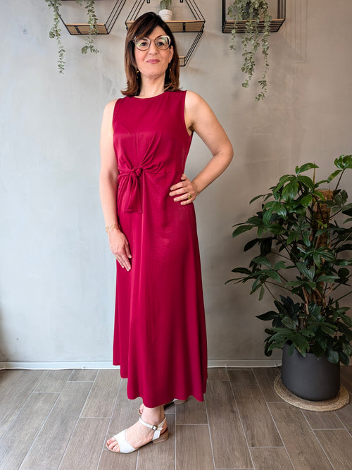 Abito satin fiocco CORAMIS