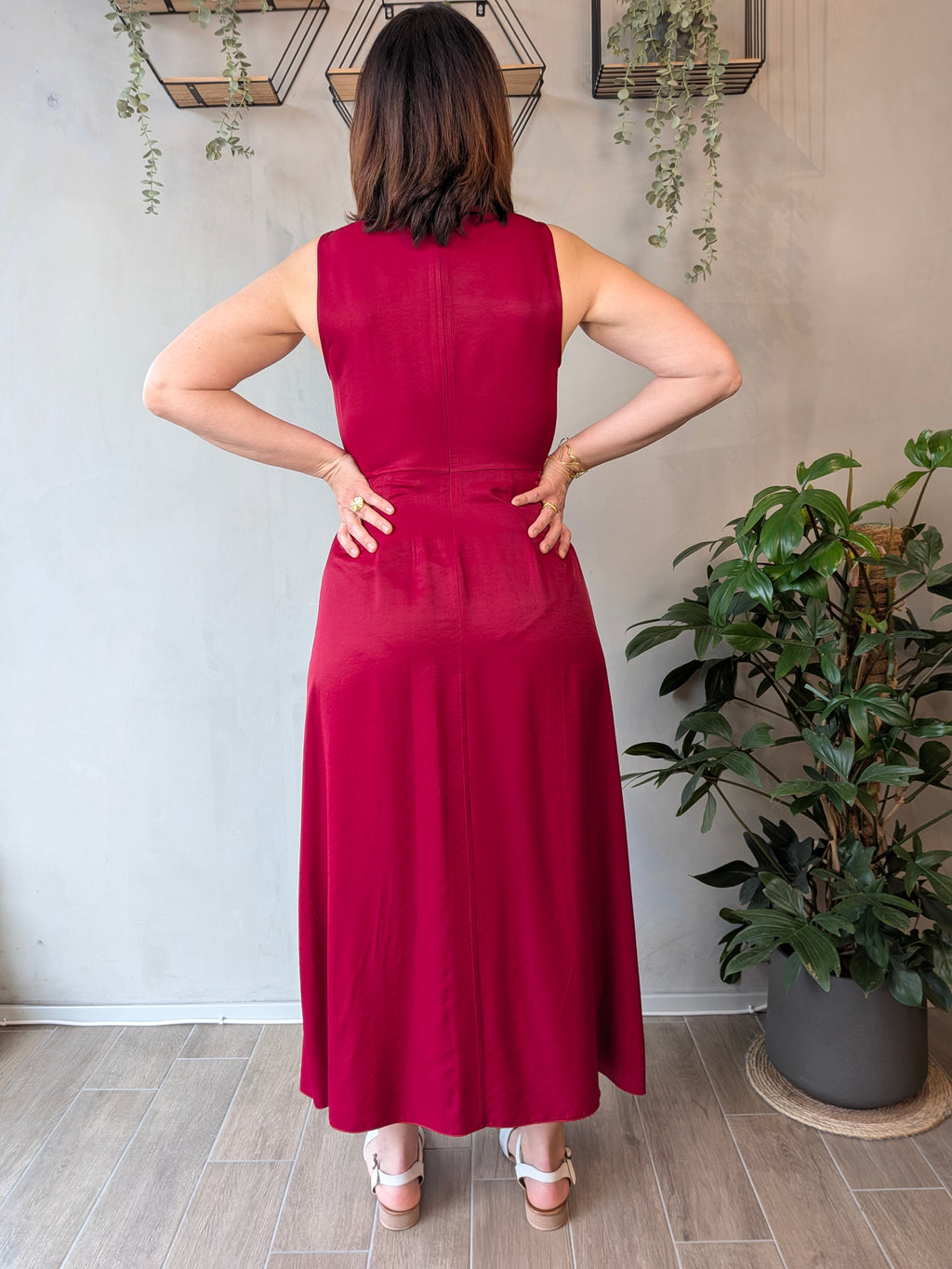 Abito satin fiocco CORAMIS