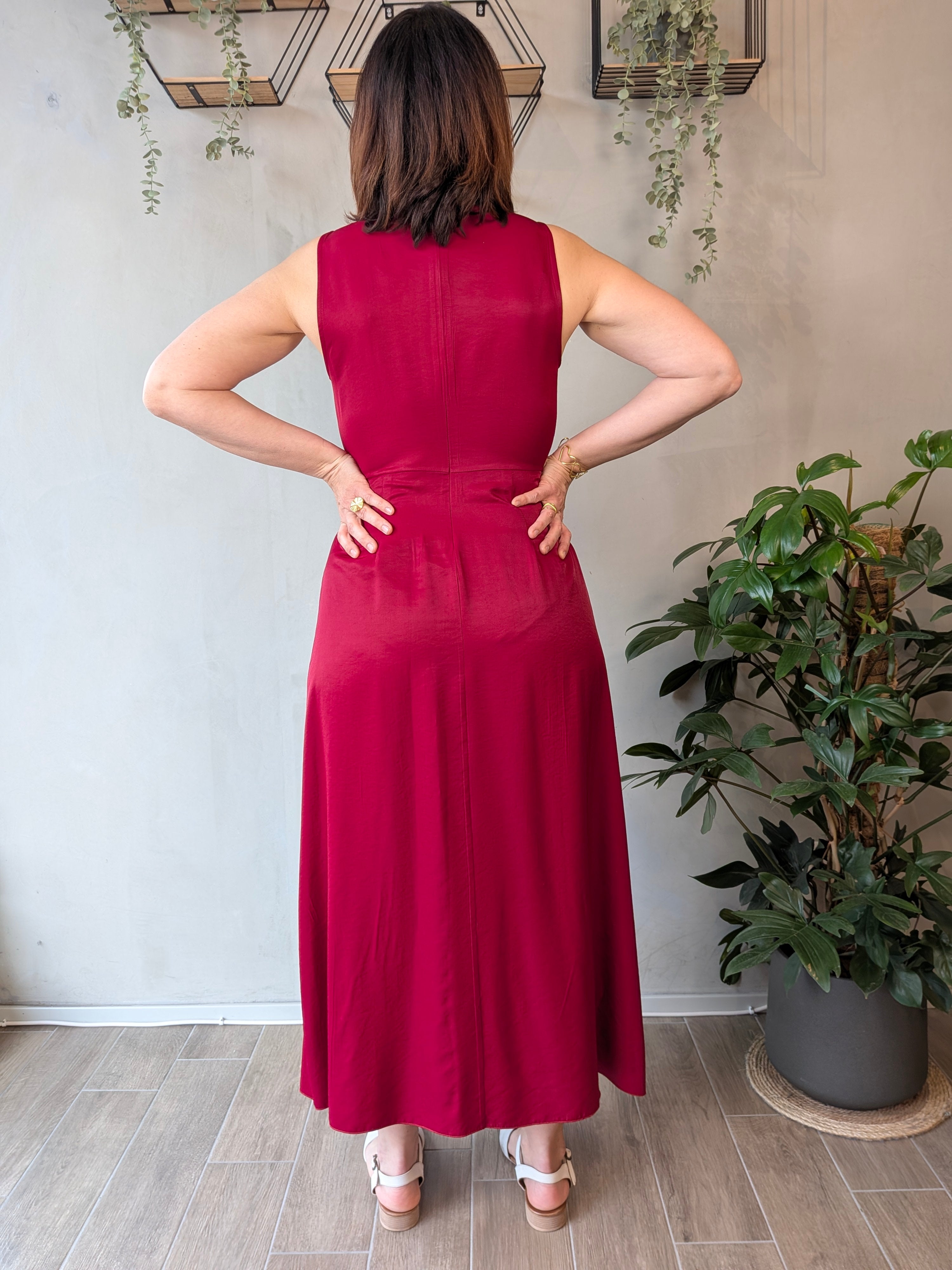 Abito satin fiocco CORAMIS