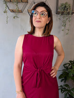 Abito satin fiocco CORAMIS