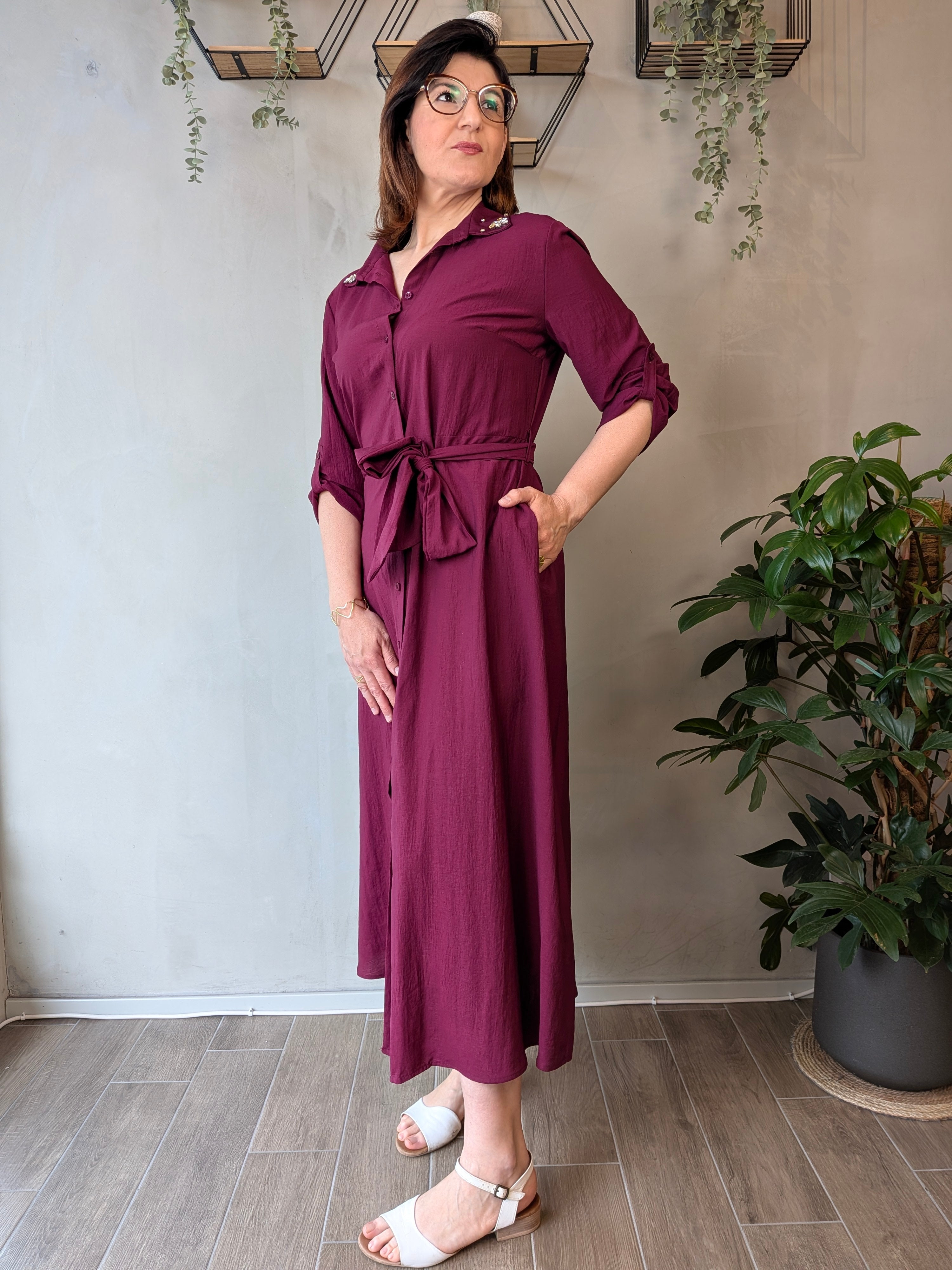 Abito chemisier prezioso gemme LISA KOTT
