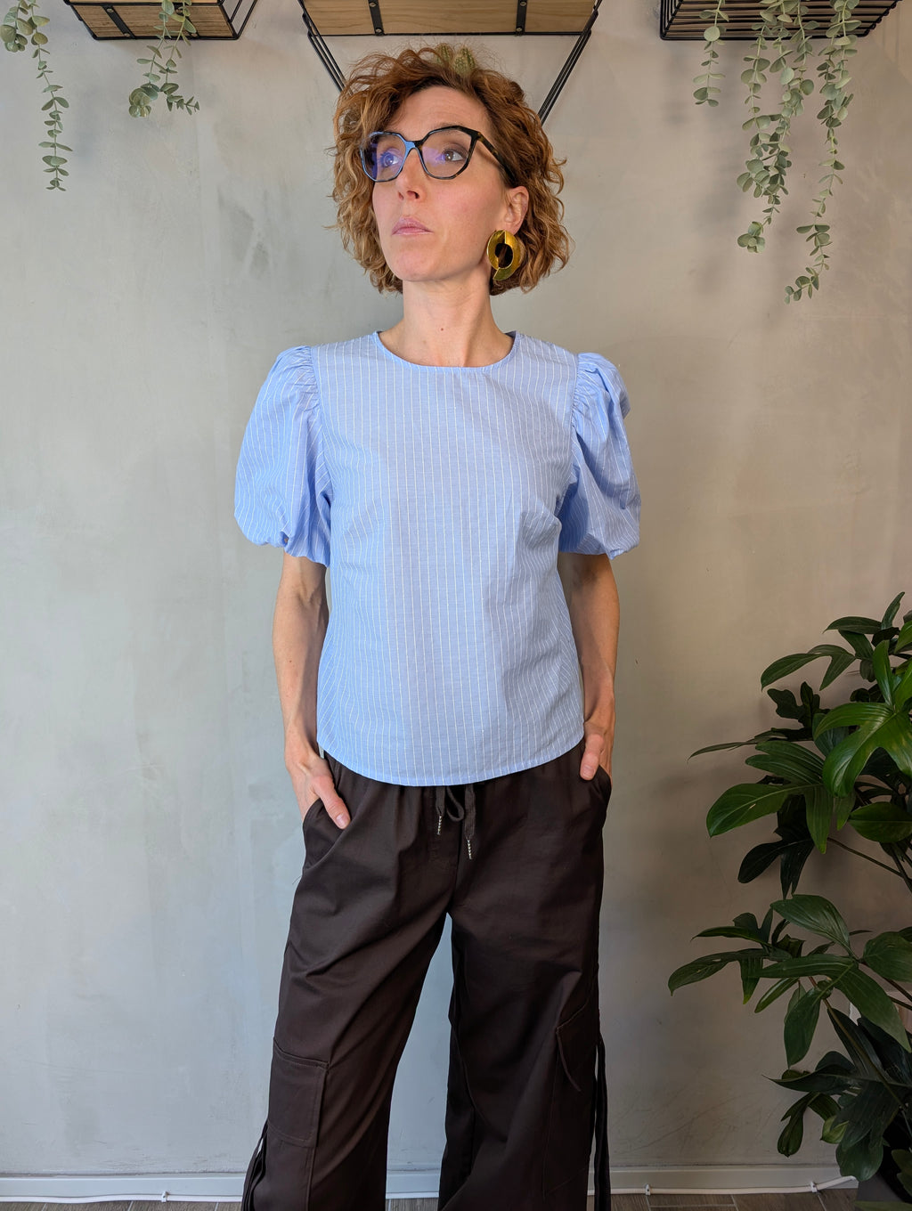 Blusa maniche a palloncino CHEITT
